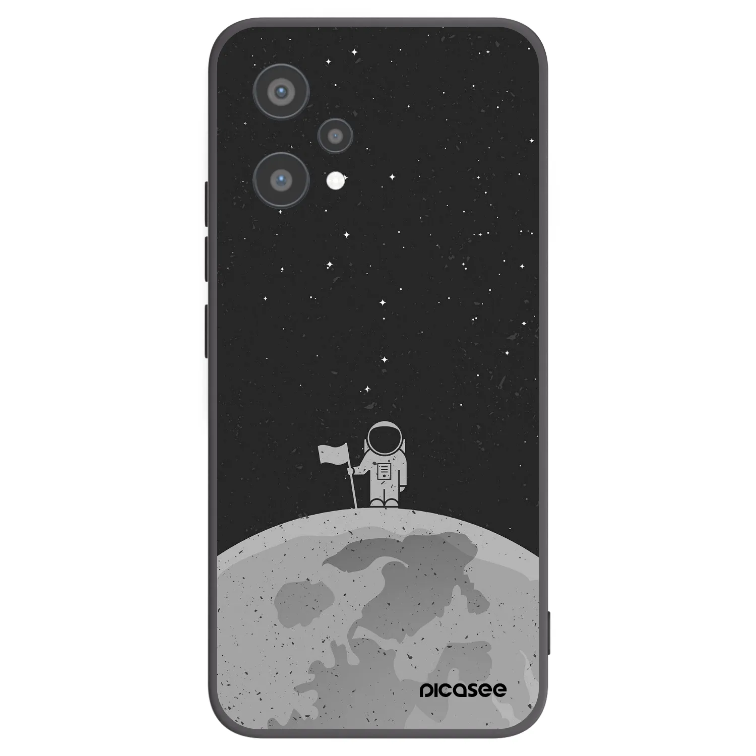 Picasee silikonový černý obal pro Realme 9 Pro 5G - Astronaut