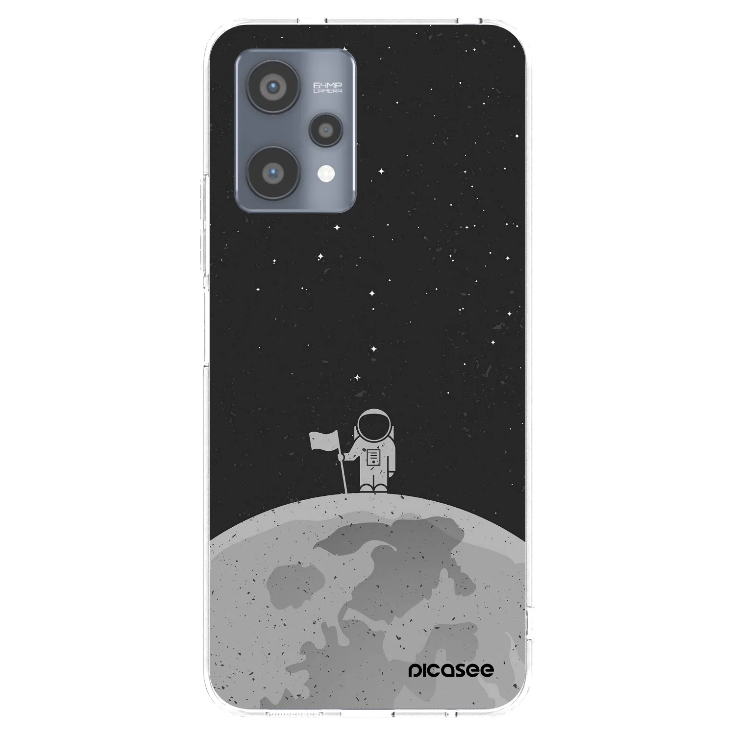 Picasee silikonový průhledný obal pro Realme 9 Pro 5G - Astronaut