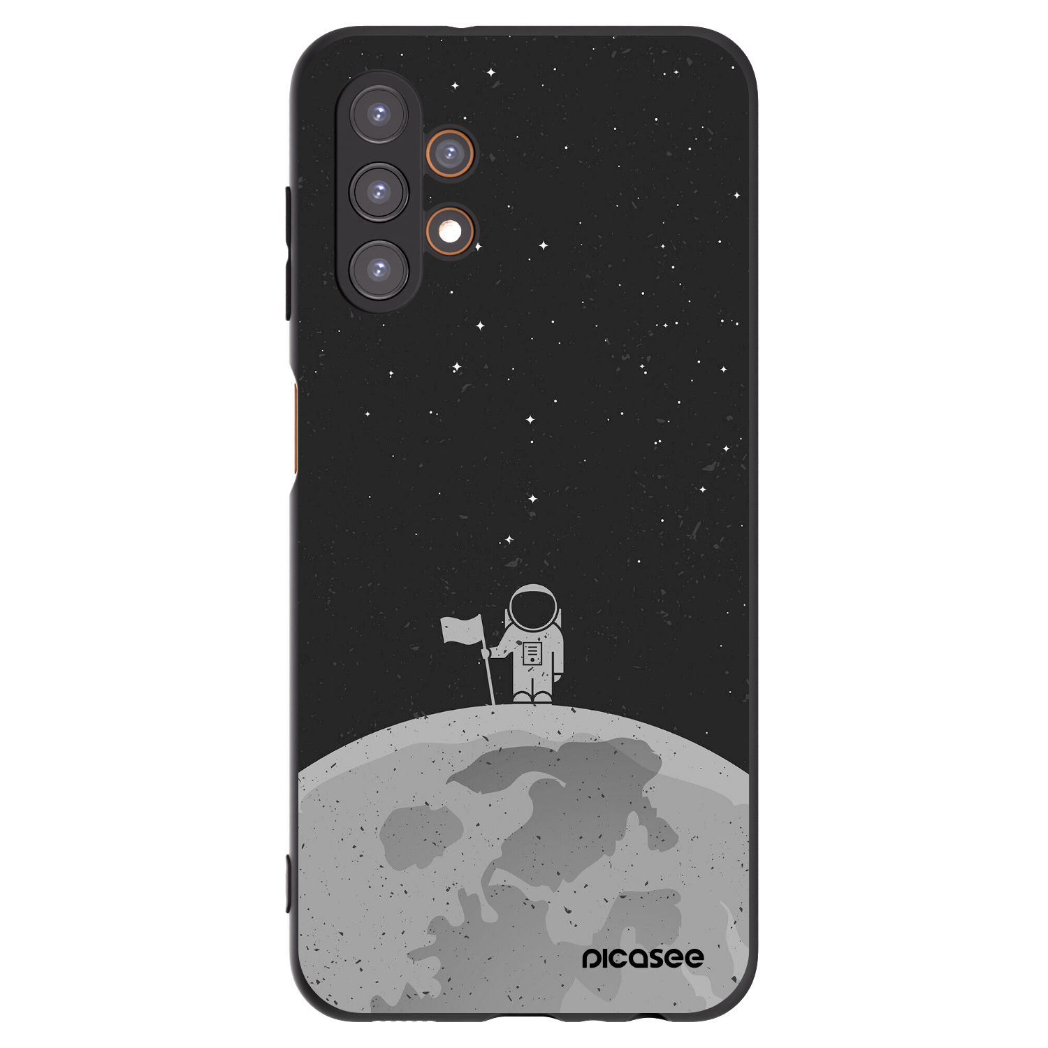 Picasee silikonový černý obal pro Samsung Galaxy A13 4G A135 - Astronaut