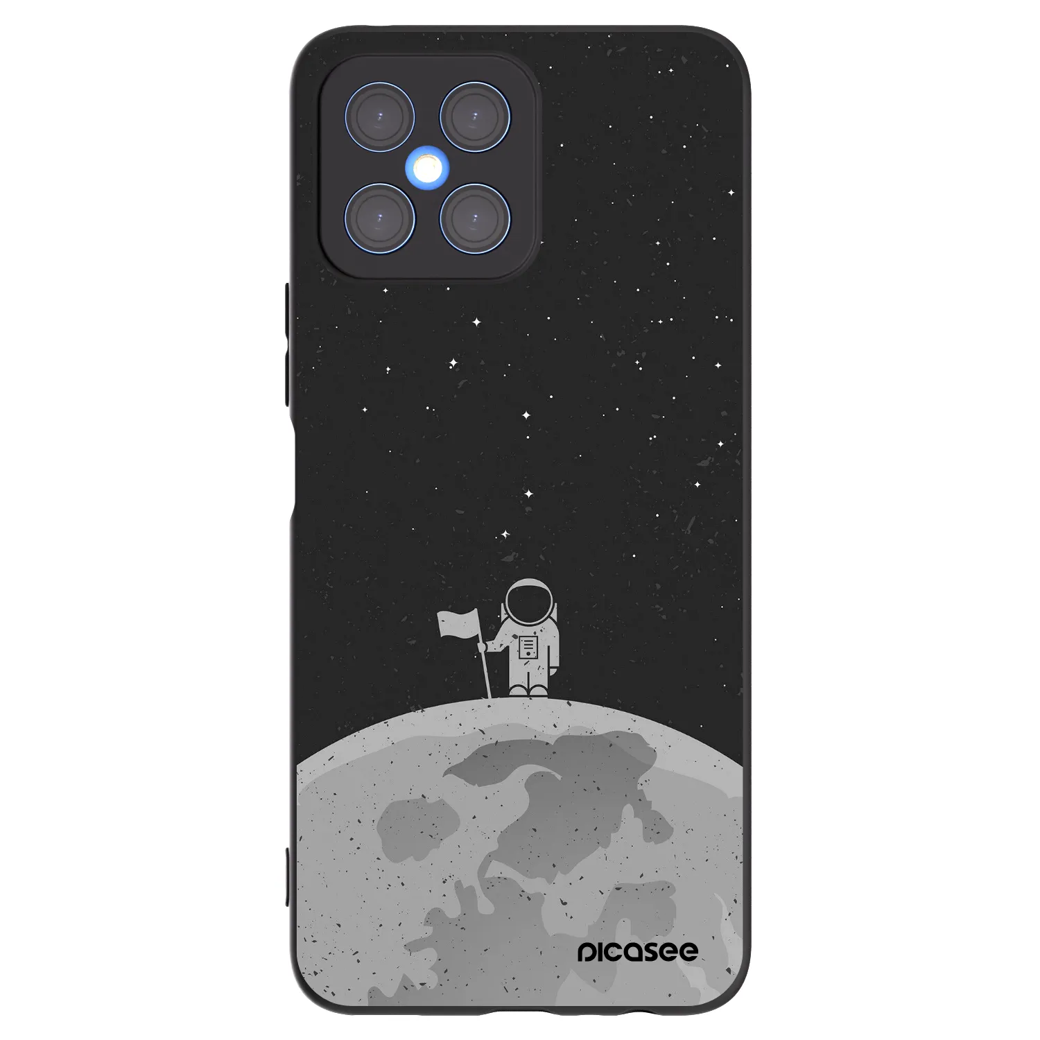 Picasee silikonový černý obal pro Honor X8 4G - Astronaut