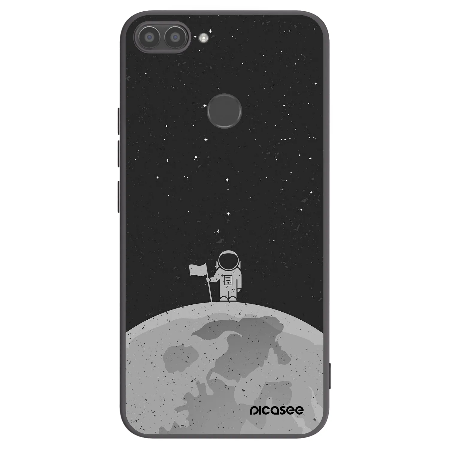 Picasee silikonový černý obal pro Huawei P Smart - Astronaut