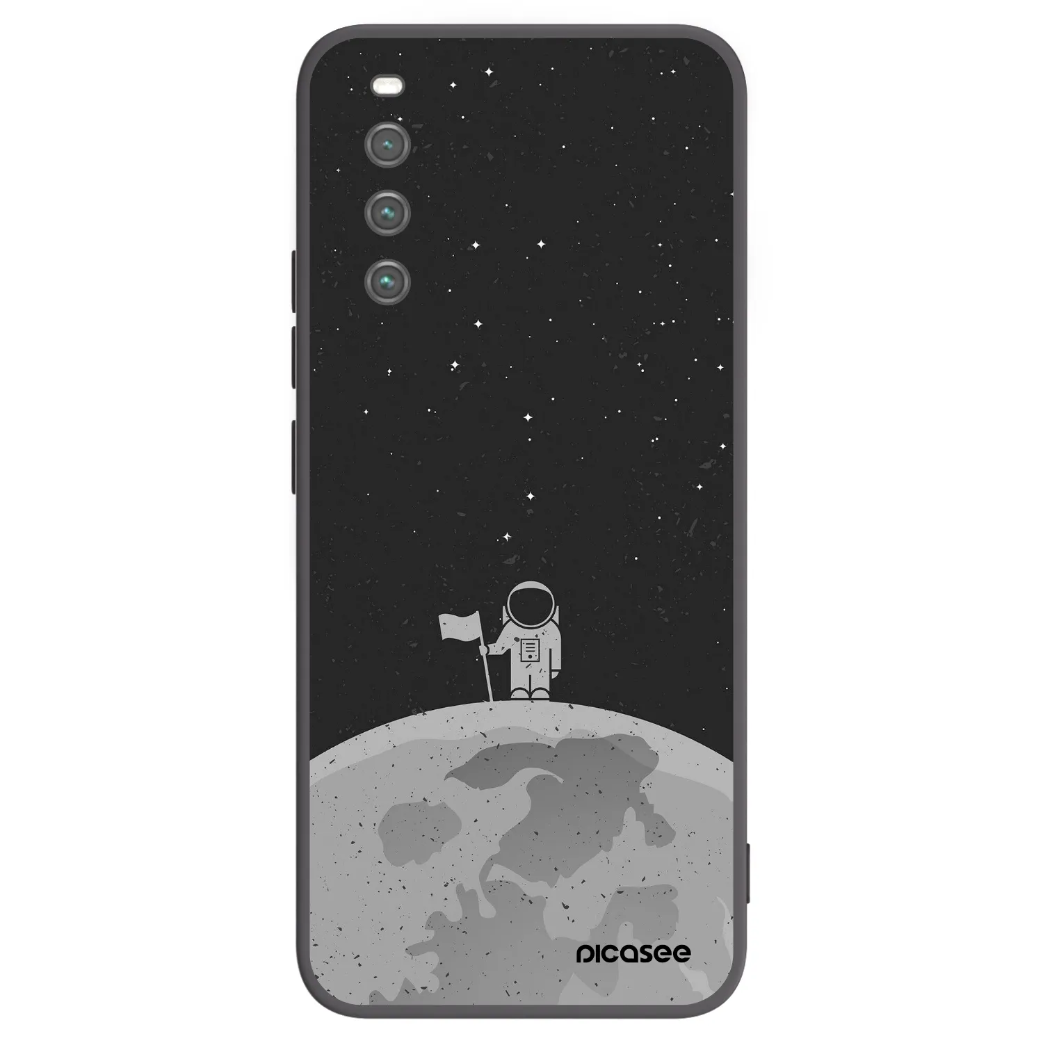 Picasee silikonový černý obal pro Sony Xperia 10 IV 5G - Astronaut