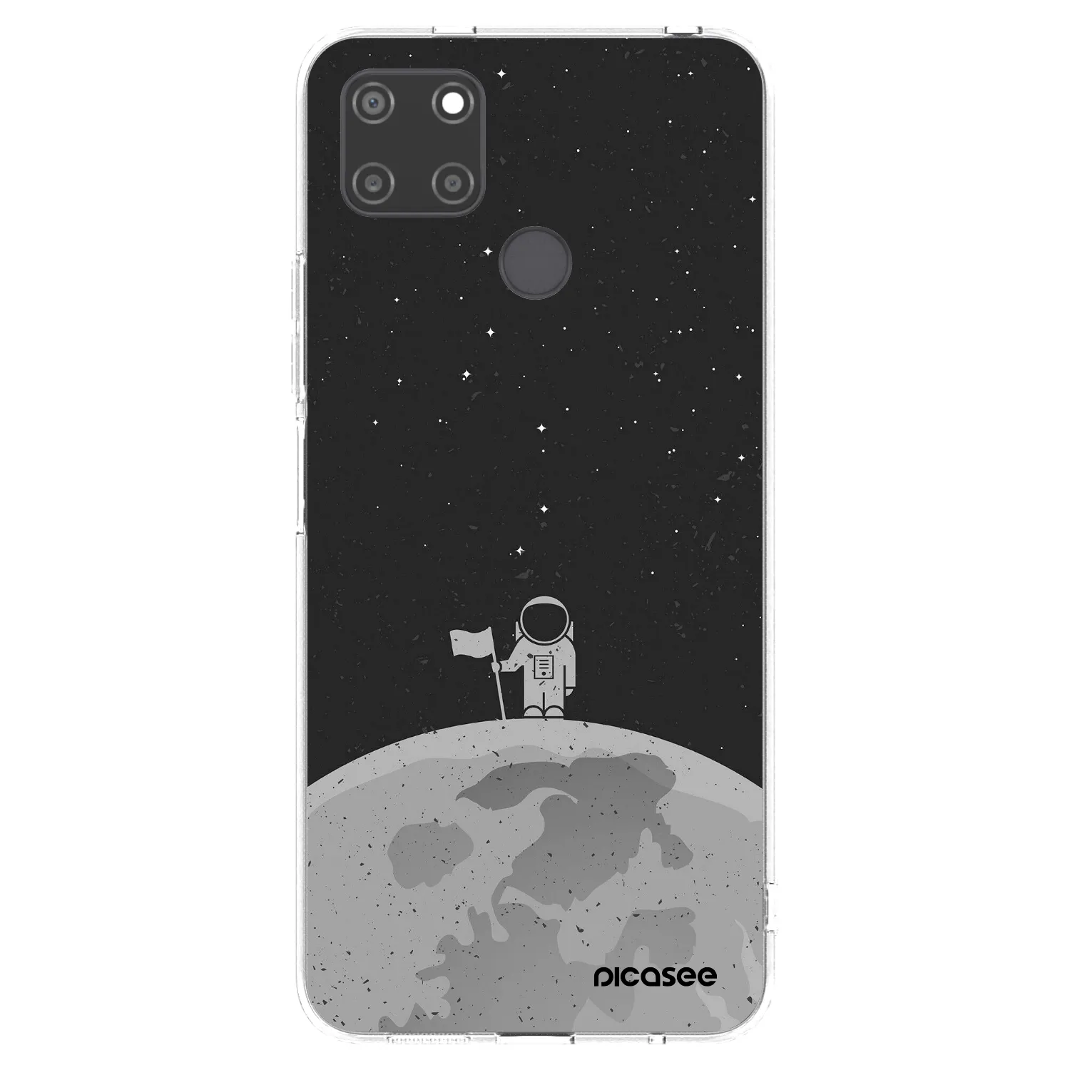Picasee silikonový průhledný obal pro Realme C21Y - Astronaut