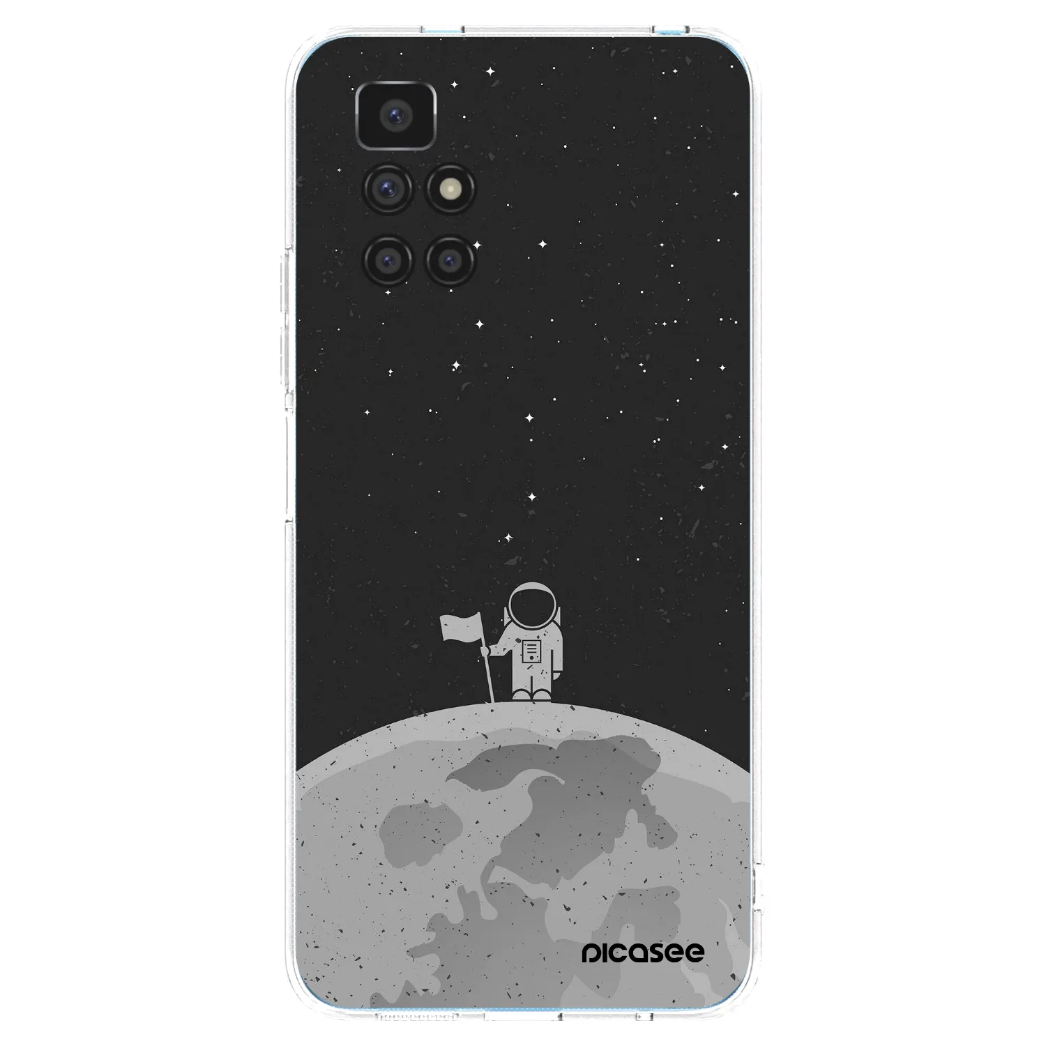 Picasee silikonový průhledný obal pro Xiaomi Redmi 10 (2022) - Astronaut