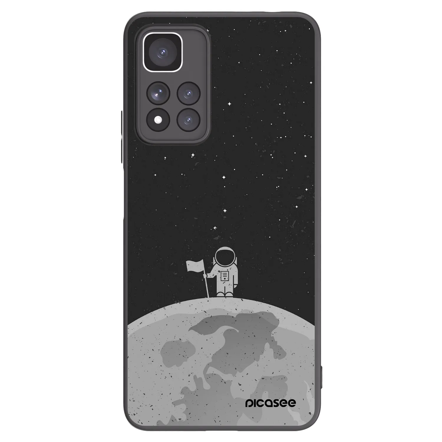 Picasee silikonový černý obal pro Xiaomi Redmi Note 11 Pro+ 5G - Astronaut