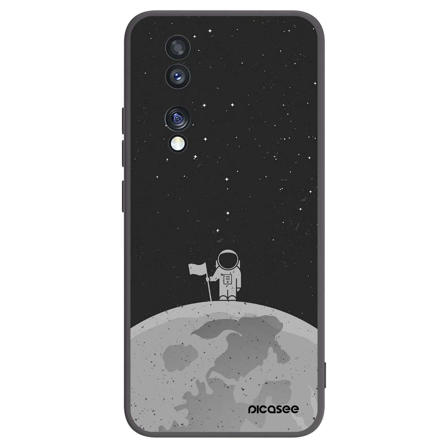 Picasee silikonový černý obal pro Honor 70 - Astronaut