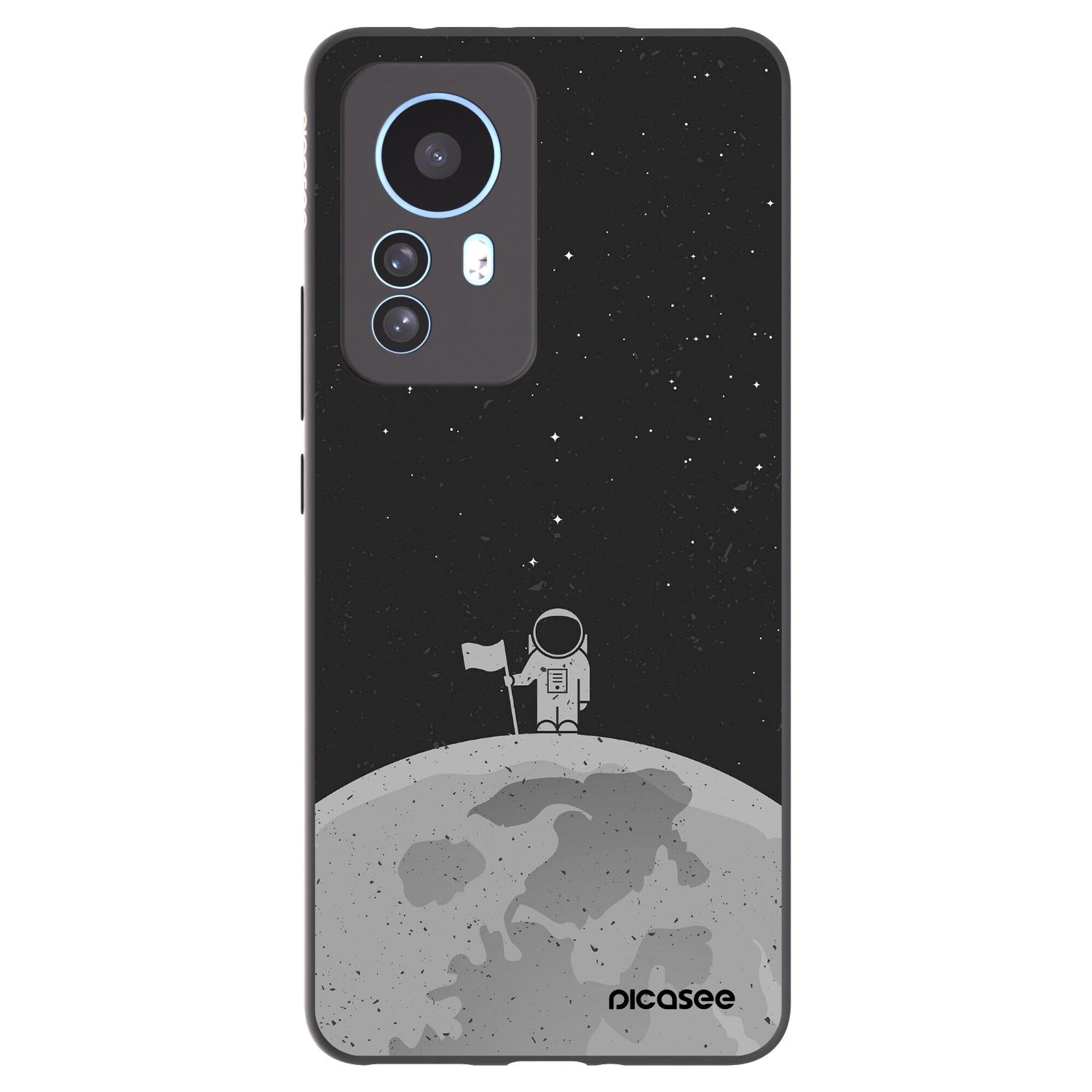 Picasee silikonový černý obal pro Xiaomi 12T Pro - Astronaut