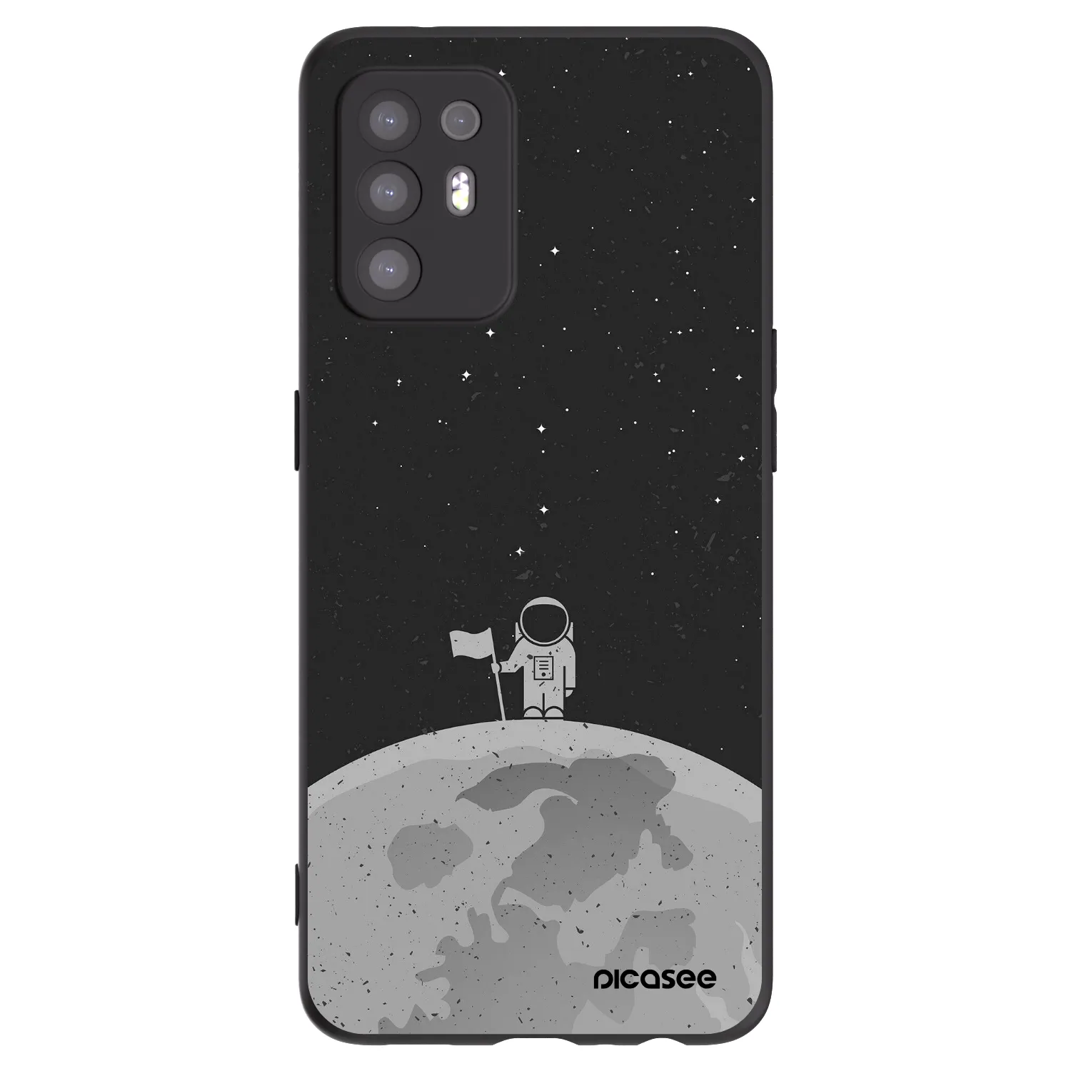 Picasee silikonový černý obal pro OPPO A94 5G - Astronaut