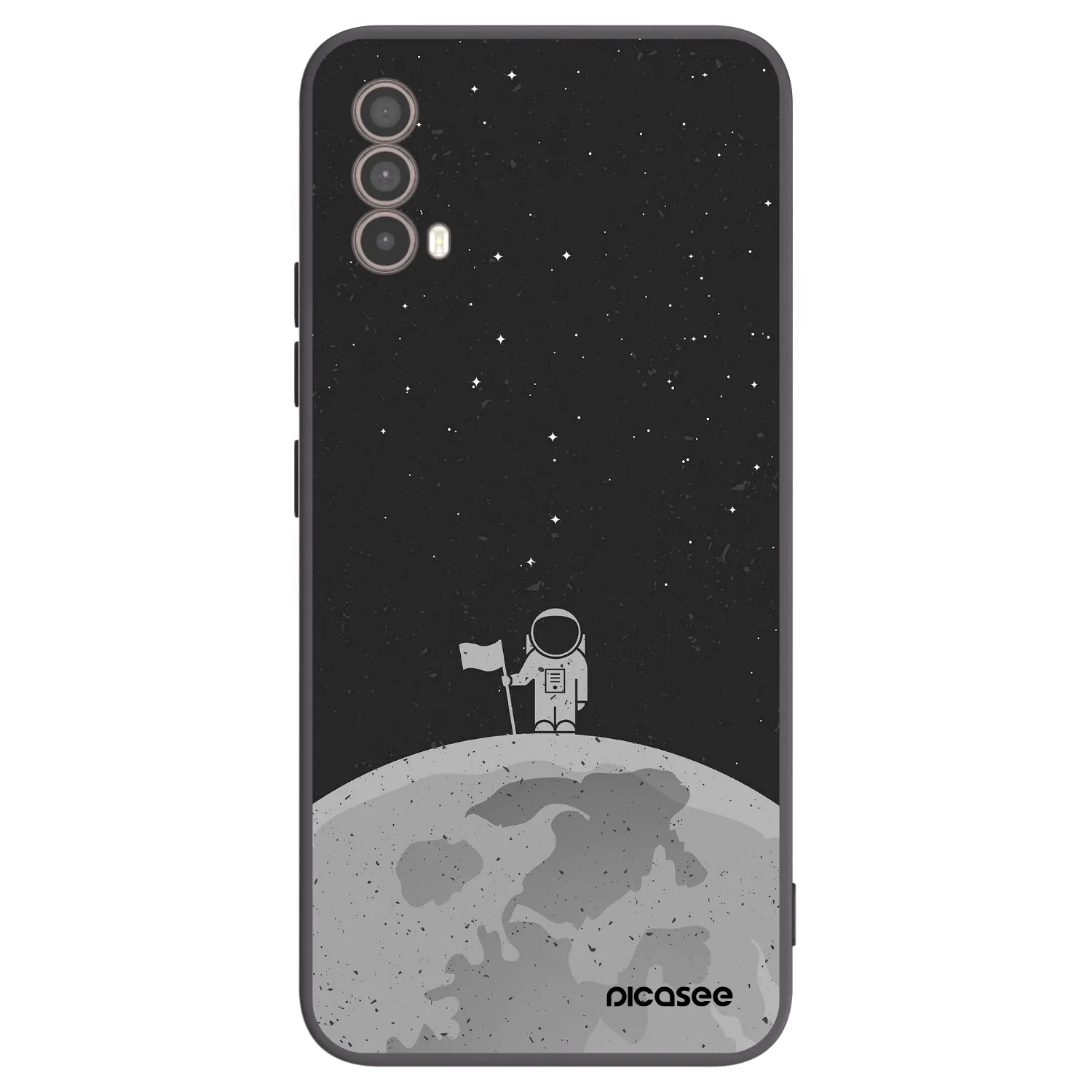 Picasee silikonový černý obal pro Motorola Moto E40 - Astronaut