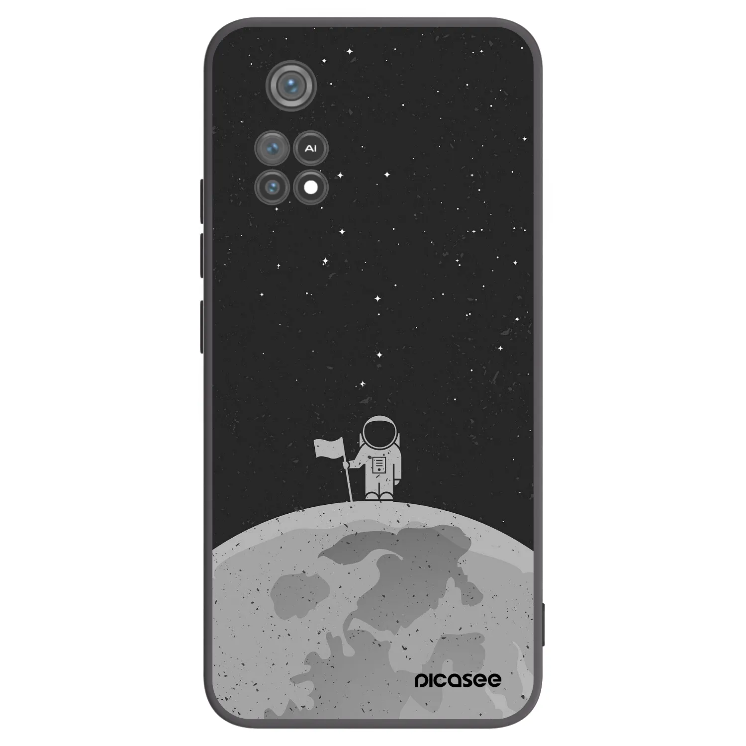 Picasee silikonový černý obal pro Xiaomi Poco M4 Pro - Astronaut