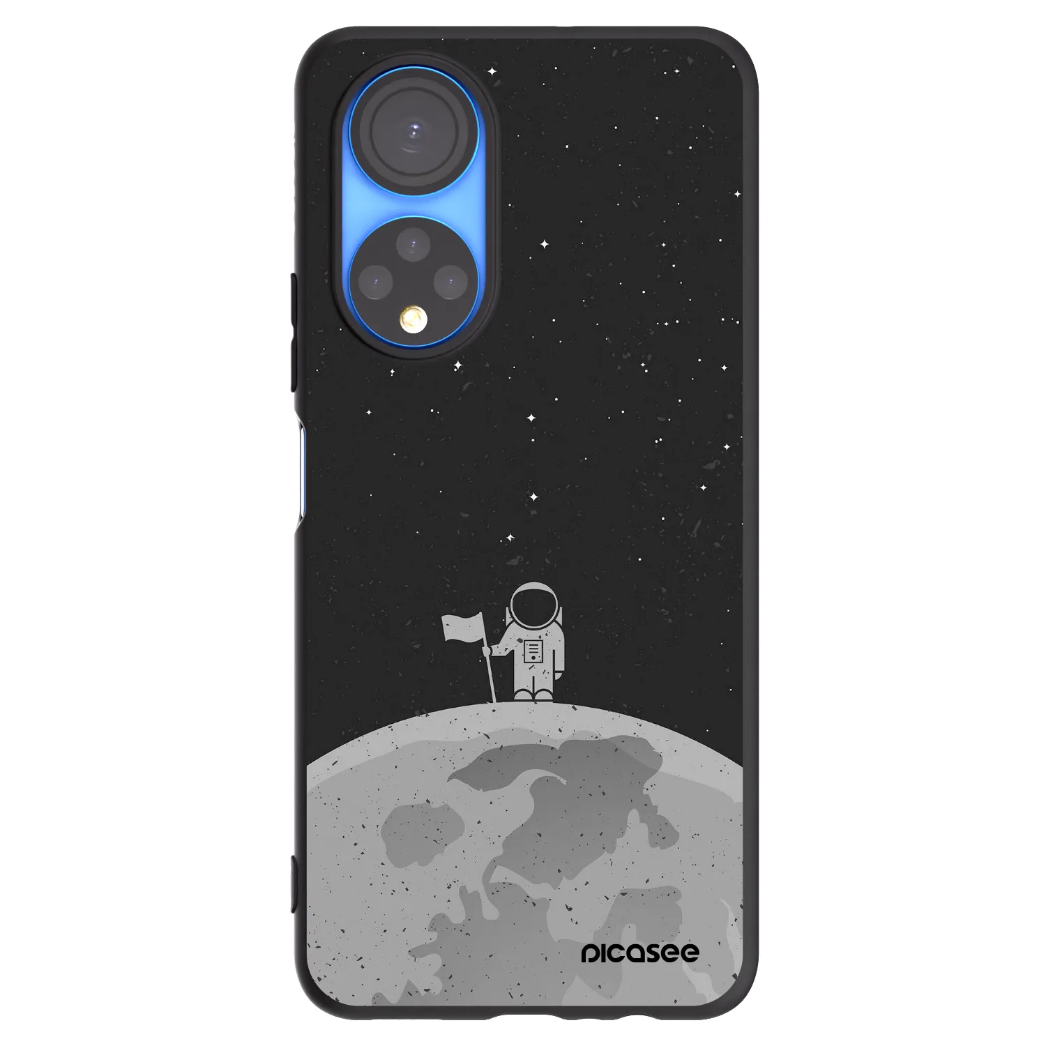 Picasee silikonový černý obal pro Honor X7 - Astronaut