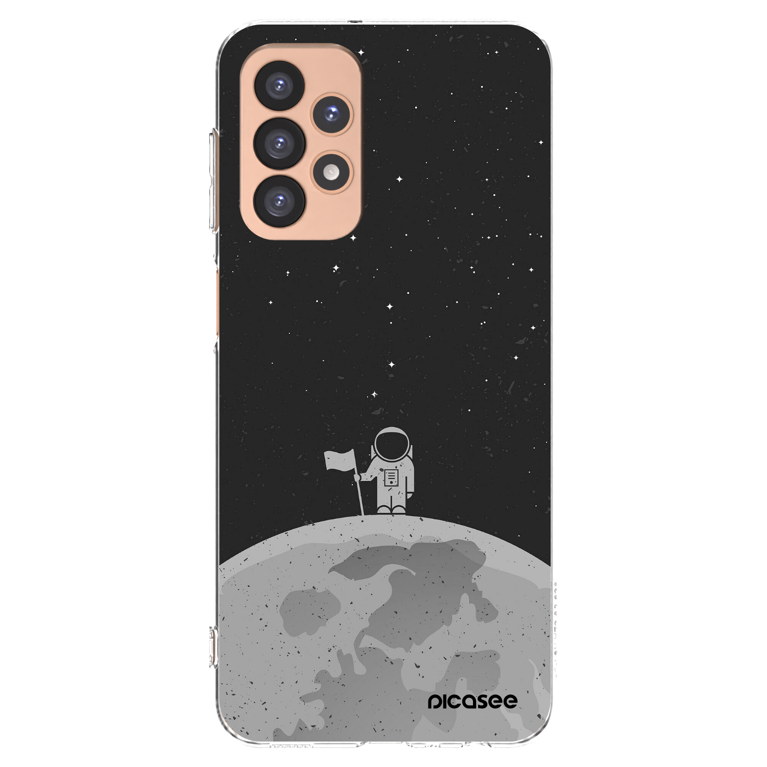 Picasee silikonový průhledný obal pro Samsung Galaxy A23 A236B 5G - Astronaut