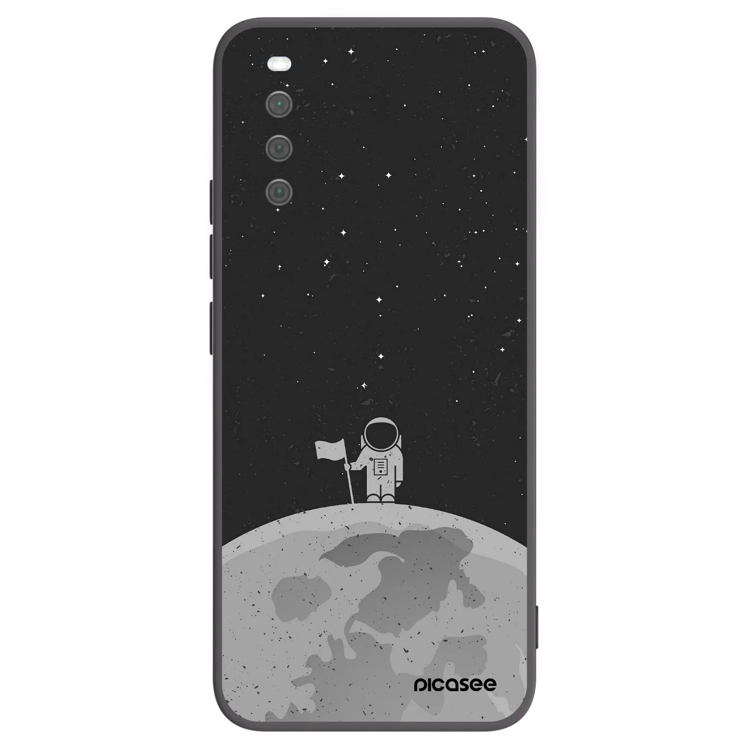 Picasee silikonový černý obal pro Sony Xperia 10 III - Astronaut