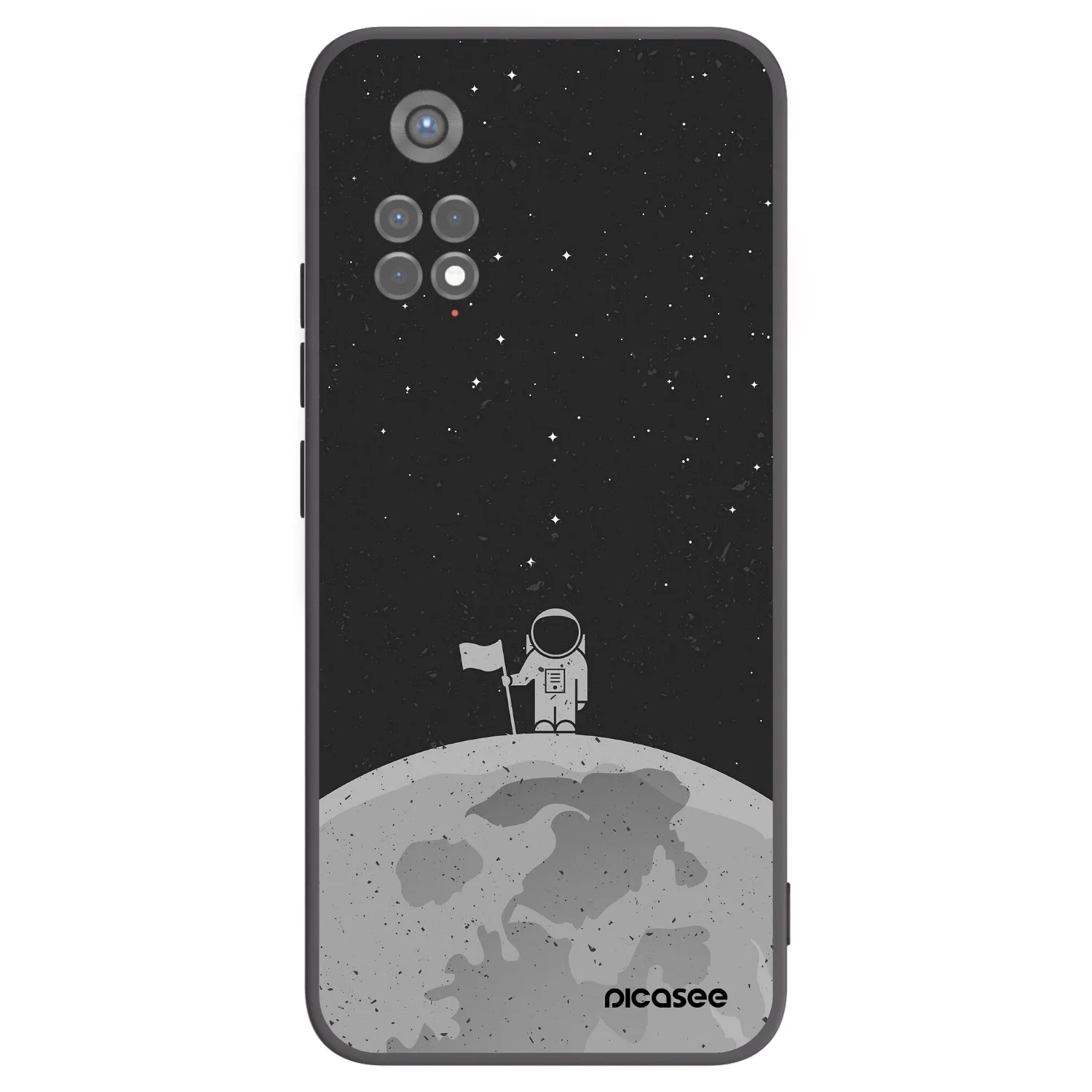 Picasee silikonový černý obal pro Xiaomi Redmi Note 11S 5G - Astronaut