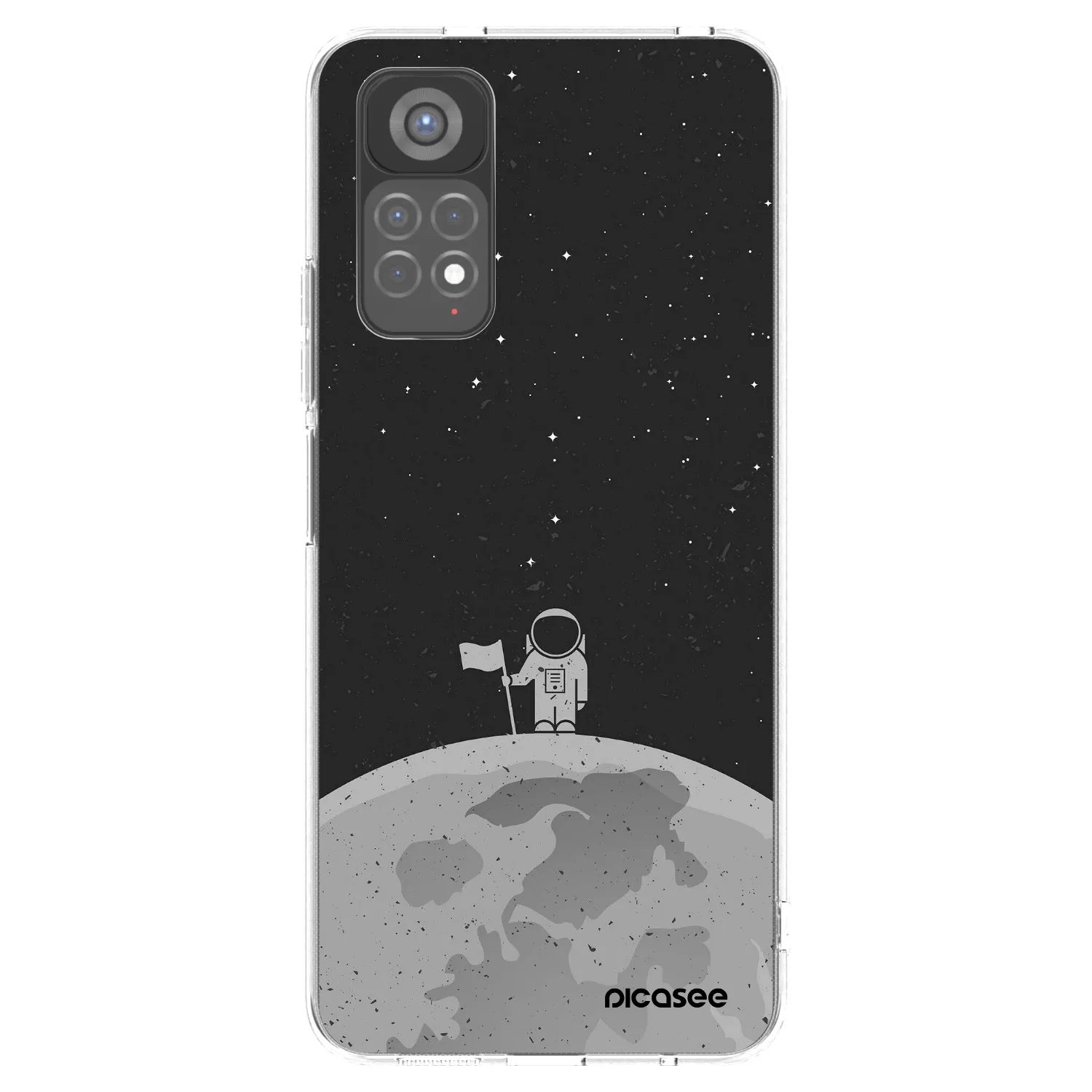 Picasee silikonový průhledný obal pro Xiaomi Redmi Note 11S 5G - Astronaut