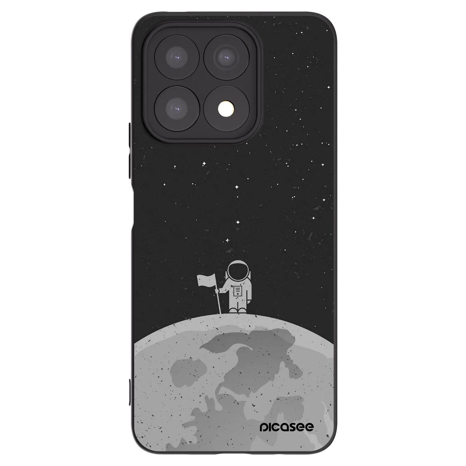 Picasee silikonový černý obal pro Honor X8a - Astronaut