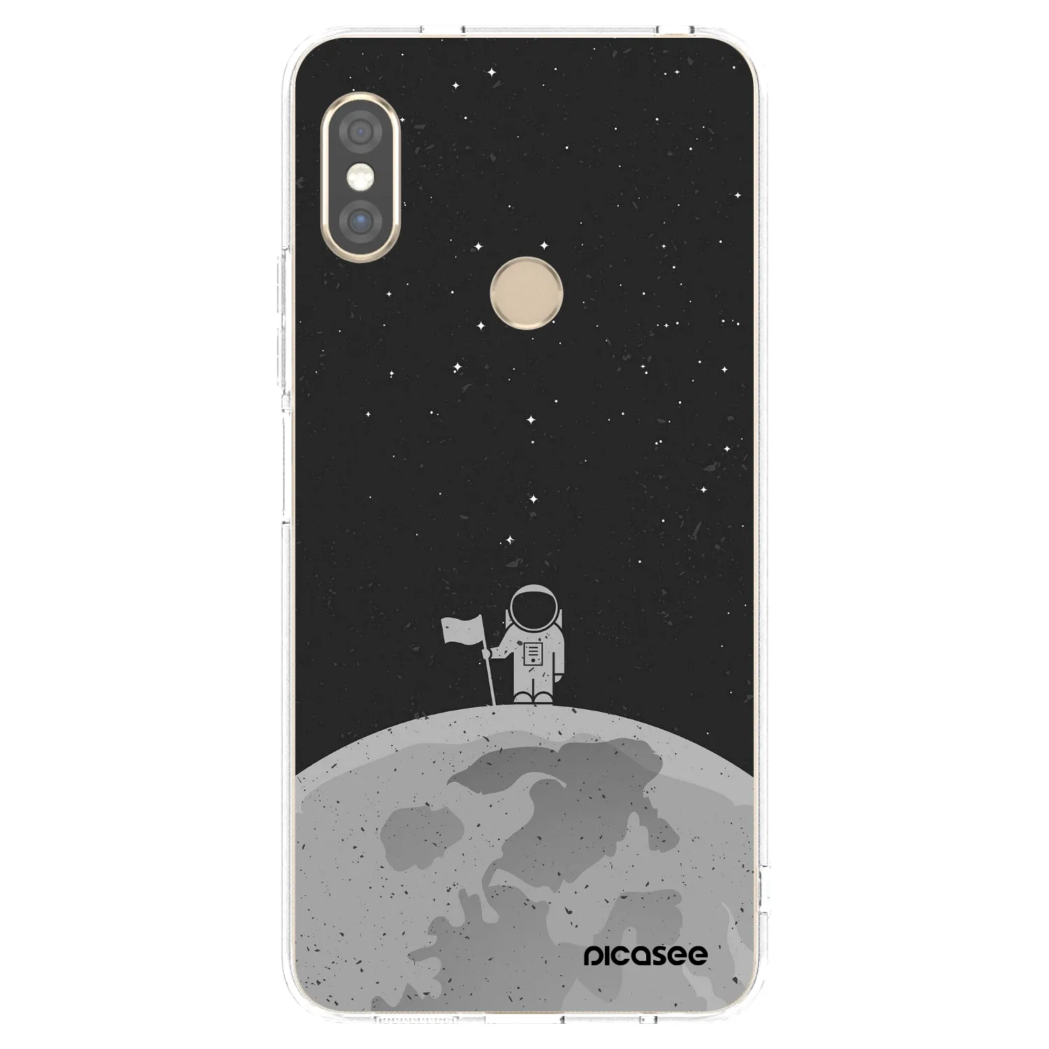 Picasee silikonový průhledný obal pro Xiaomi Redmi Note 5 Global - Astronaut