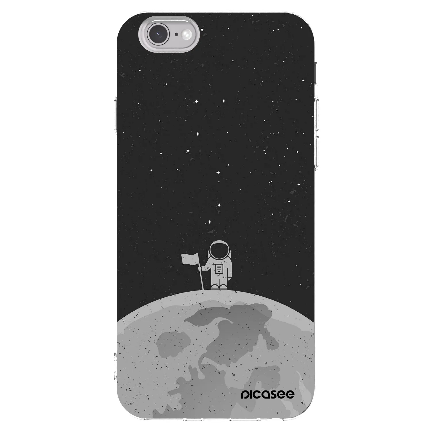 Picasee silikonový průhledný obal pro Apple iPhone 6/6S - Astronaut