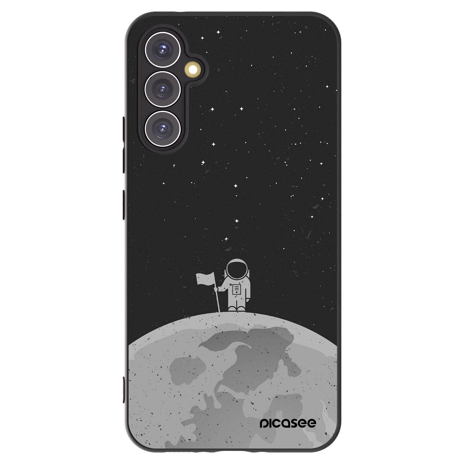 Picasee silikonový černý obal pro Samsung Galaxy A34 5G A346B - Astronaut