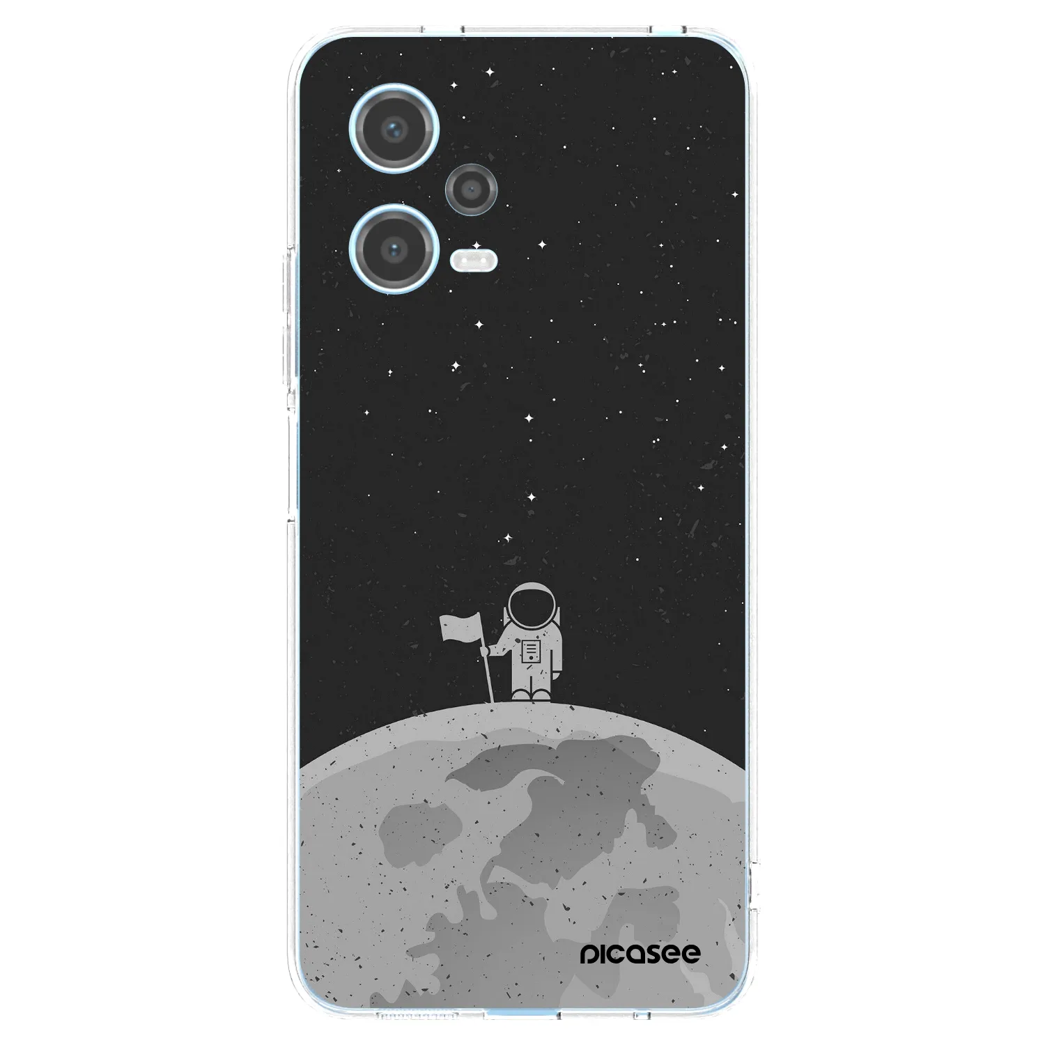 Picasee silikonový průhledný obal pro Xiaomi Redmi Note 12 5G - Astronaut