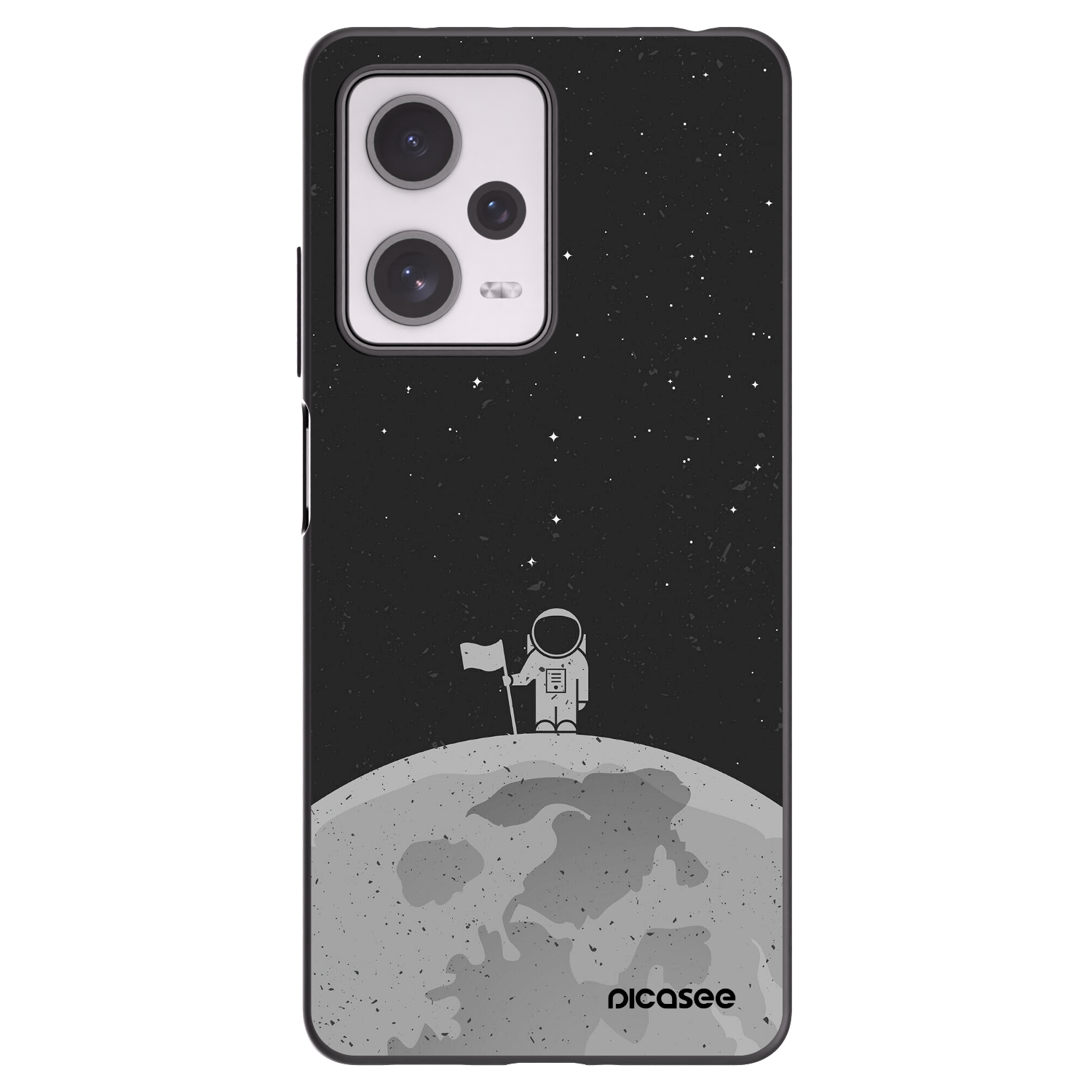 Picasee silikonový černý obal pro Xiaomi Redmi Note 12 Pro+ 5G - Astronaut
