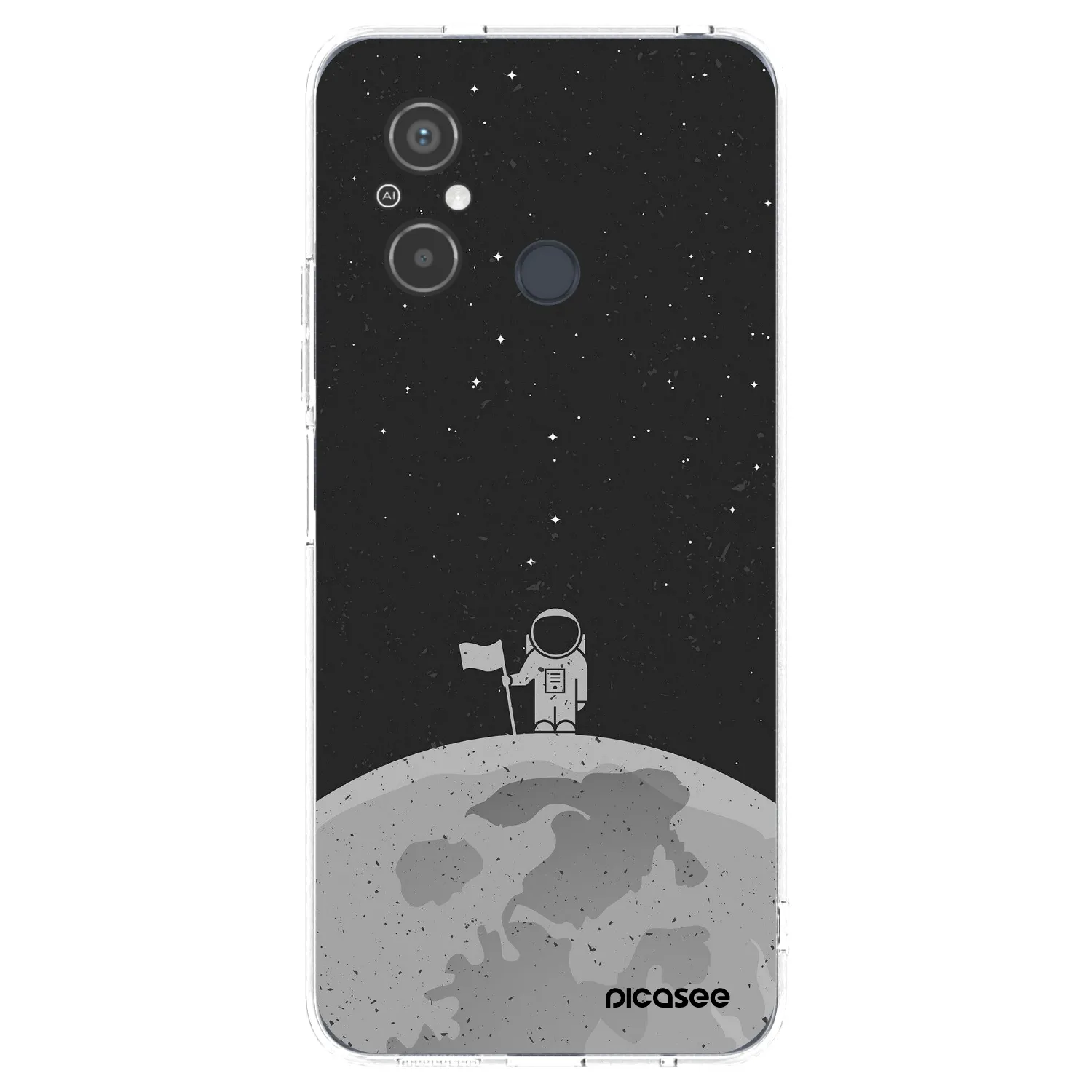 Picasee silikonový průhledný obal pro Xiaomi Redmi 12C - Astronaut