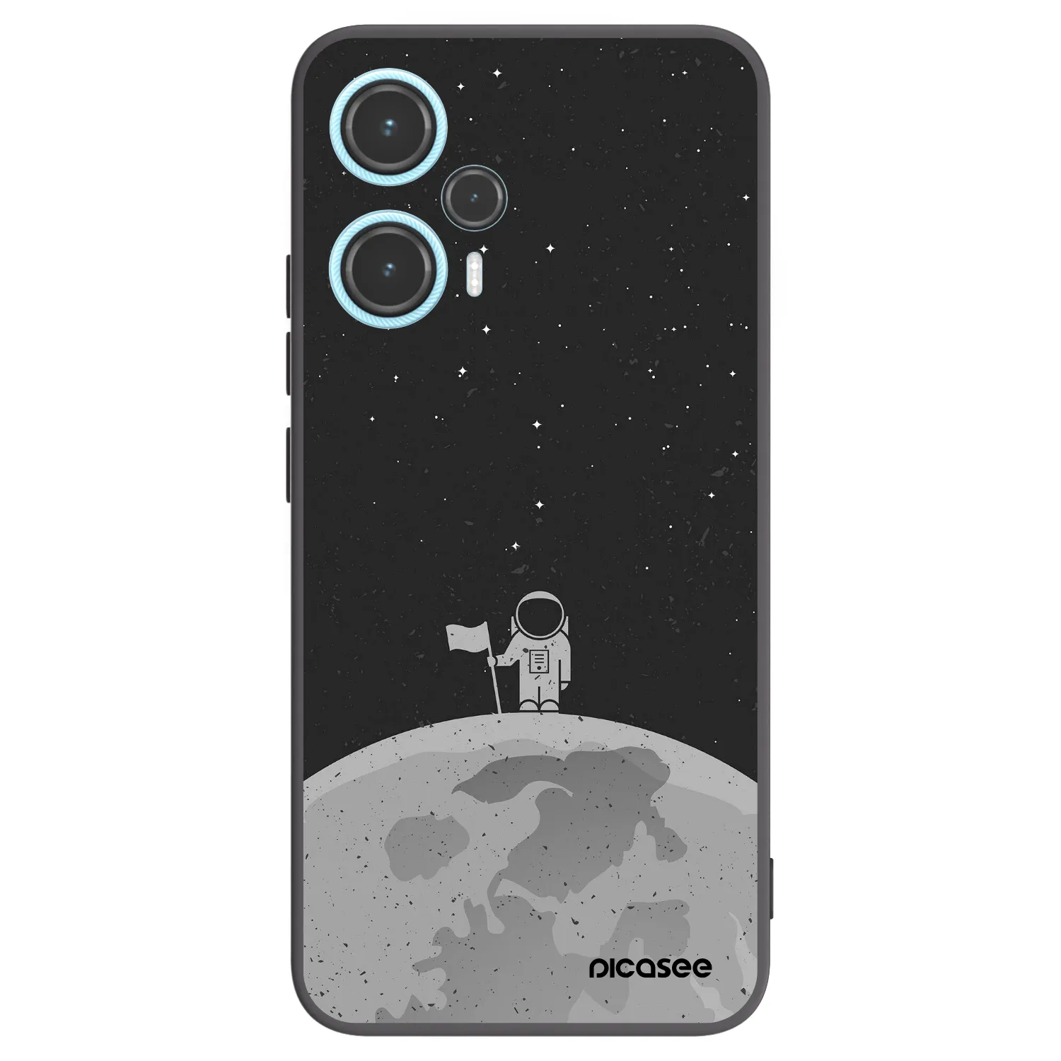 Picasee silikonový černý obal pro Xiaomi Poco F5 - Astronaut