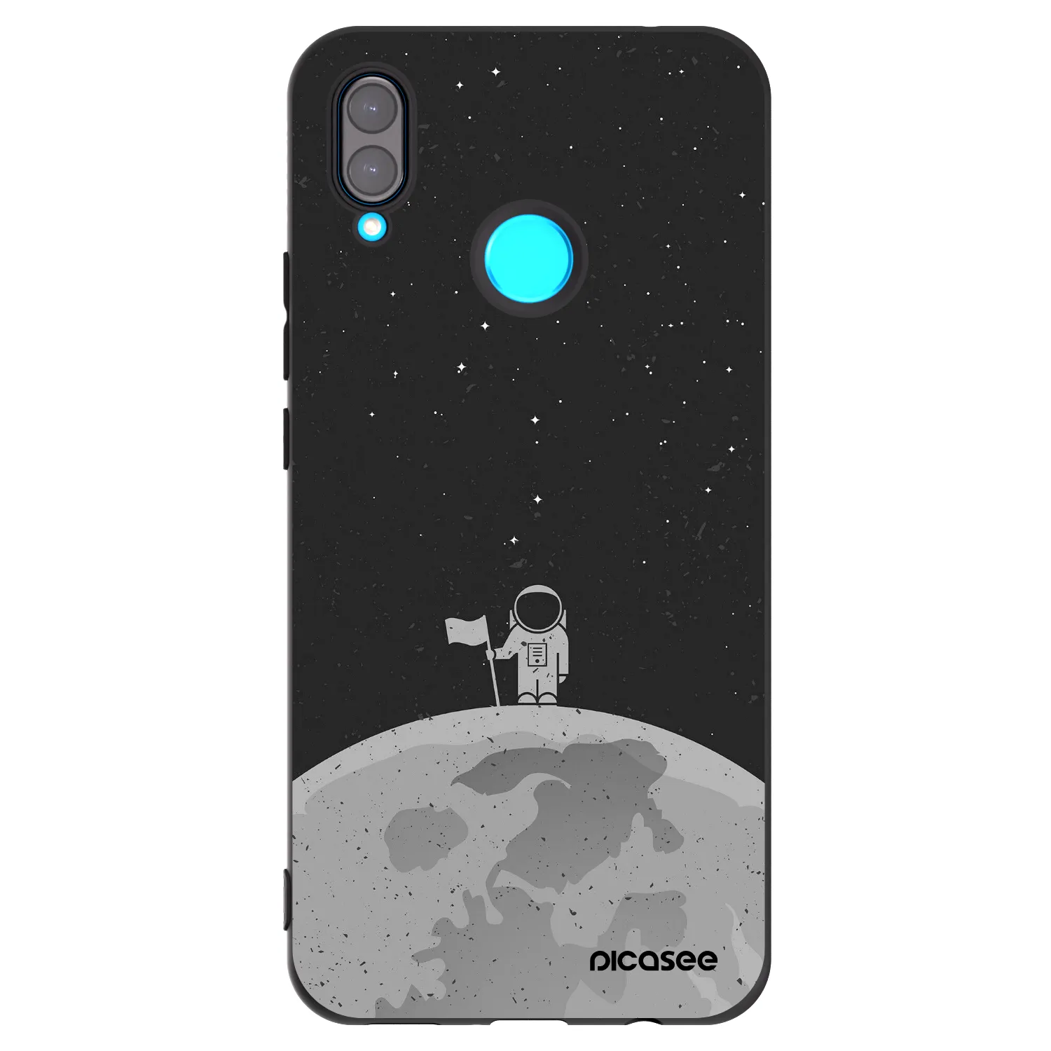 Picasee silikonový černý obal pro Huawei Nova 3i - Astronaut