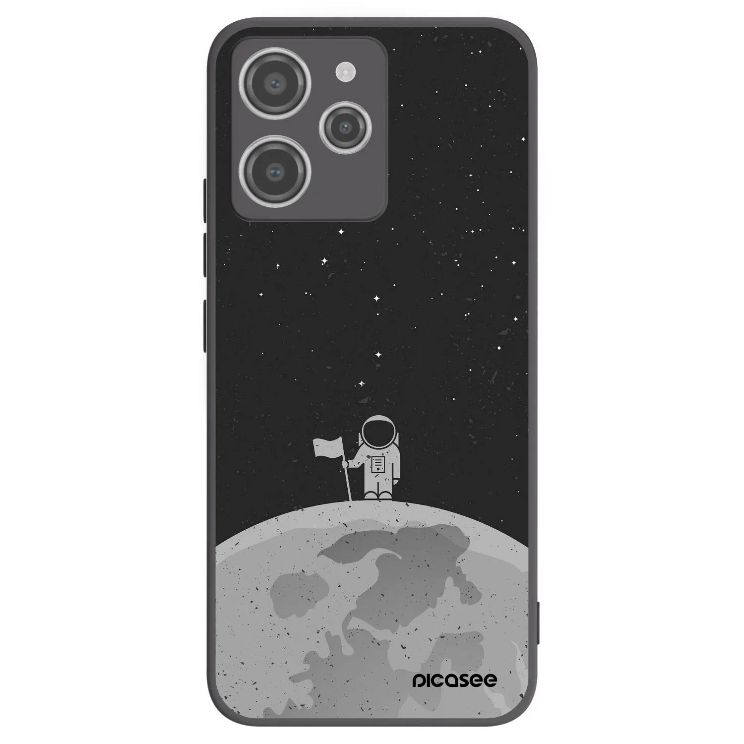Picasee silikonový černý obal pro Xiaomi Redmi 12 4G - Astronaut