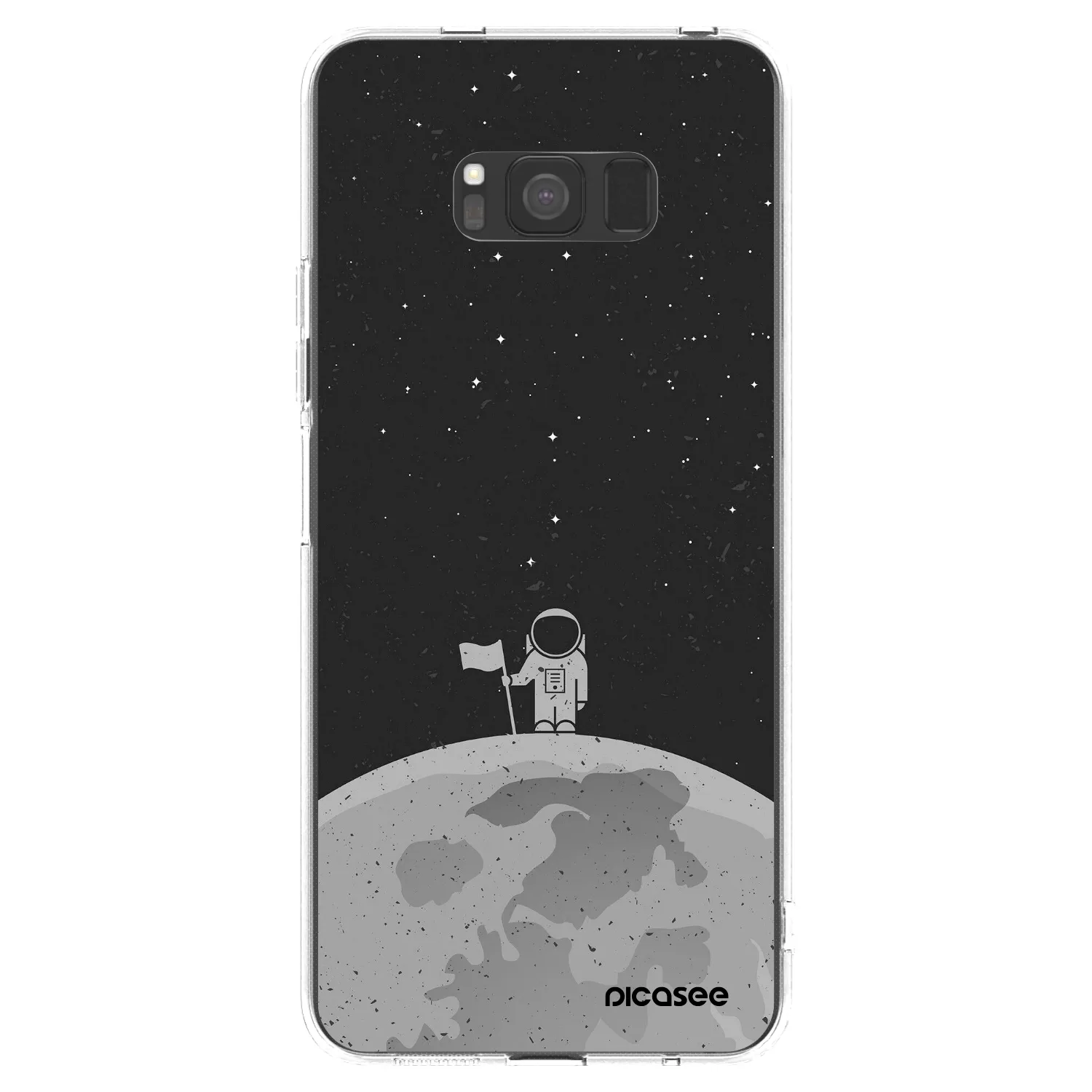 Picasee silikonový průhledný obal pro Samsung Galaxy S8 G950F - Astronaut