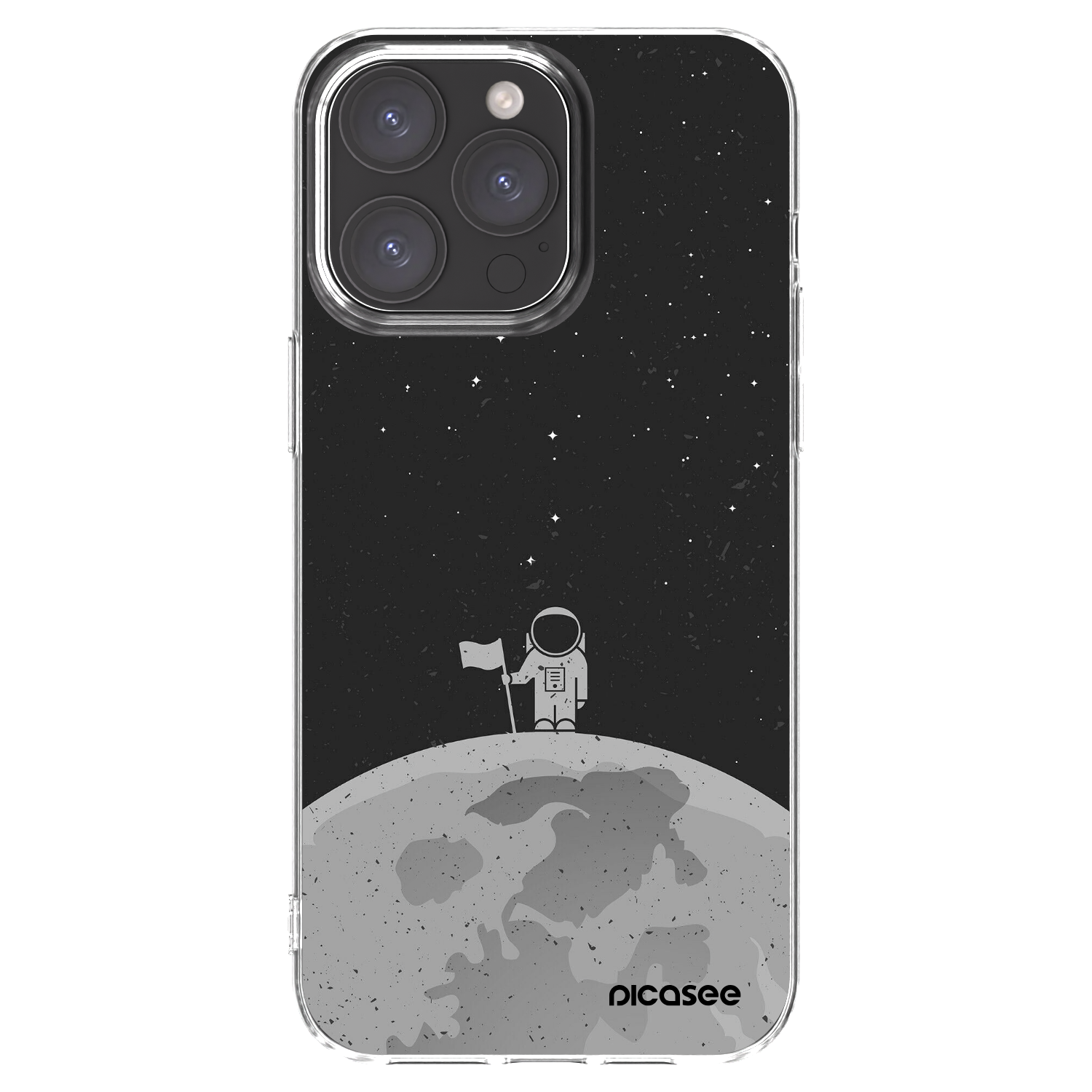 Picasee silikonový průhledný obal pro Apple iPhone 15 Pro Max - Astronaut