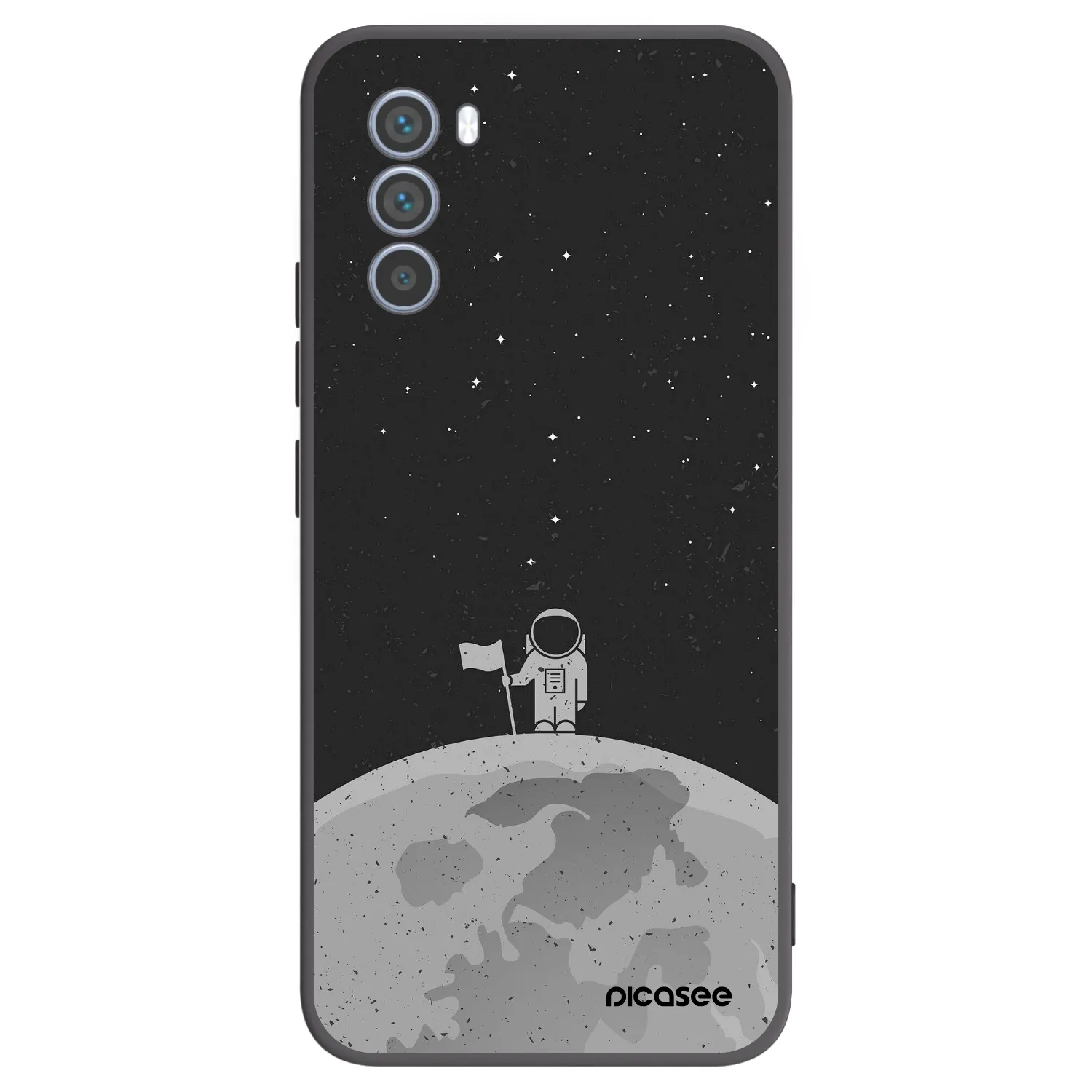 Picasee silikonový černý obal pro Motorola Moto G62 - Astronaut