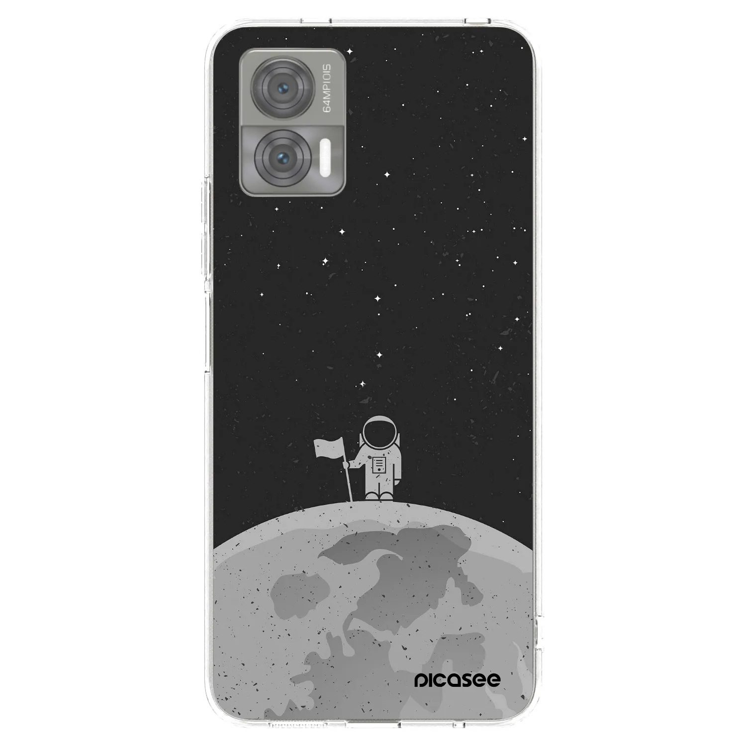 Picasee silikonový průhledný obal pro Motorola Edge 30 Neo - Astronaut