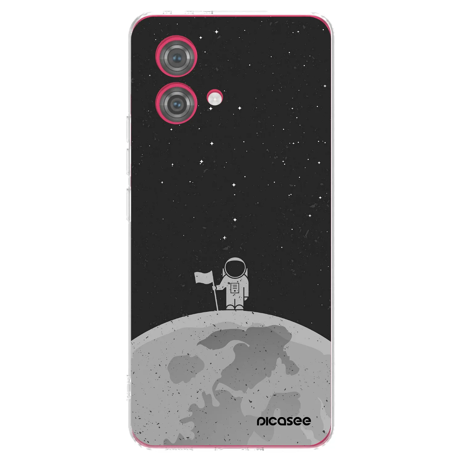 Picasee silikonový průhledný obal pro Motorola Moto G84 5G - Astronaut