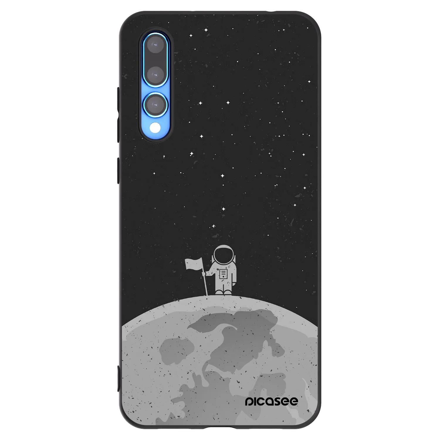 Picasee silikonový černý obal pro Huawei P20 Pro - Astronaut