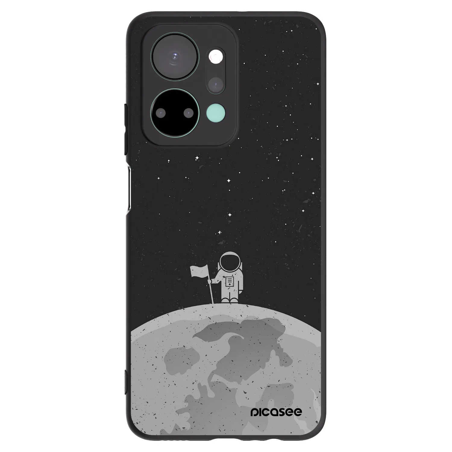 Picasee silikonový černý obal pro Honor X7a - Astronaut