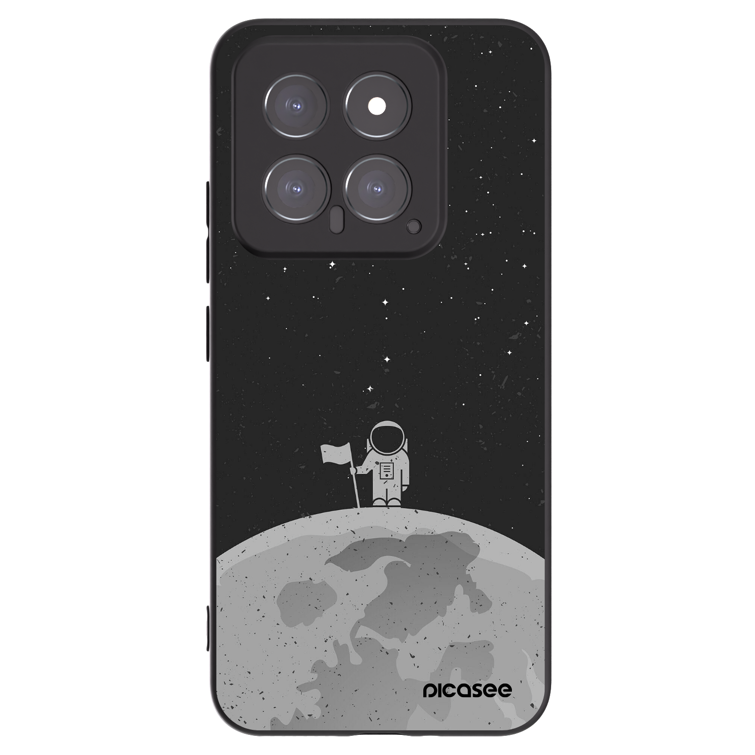 Picasee silikonový černý obal pro Xiaomi 14 - Astronaut