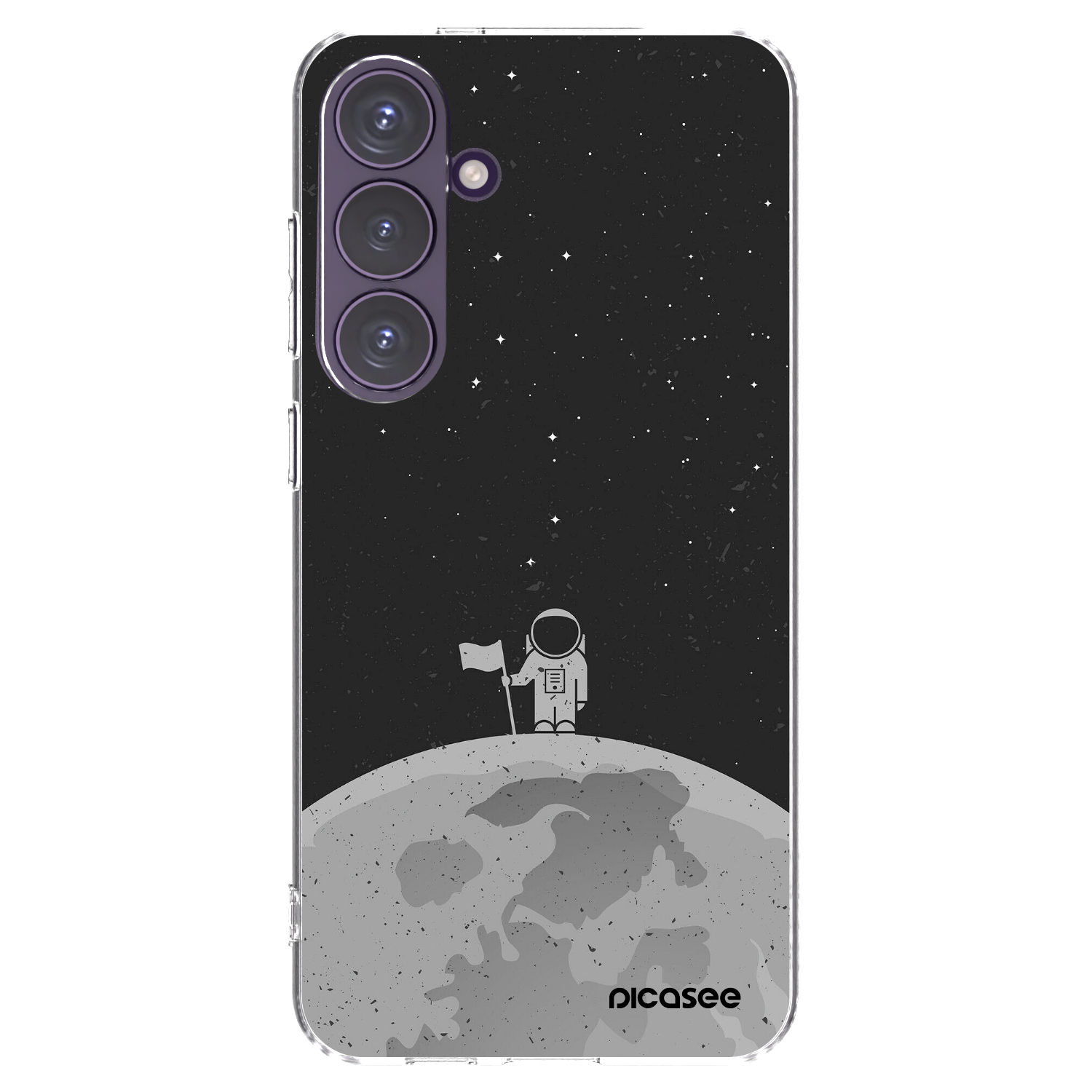 Picasee silikonový průhledný obal pro Samsung Galaxy S24+ S926B 5G - Astronaut