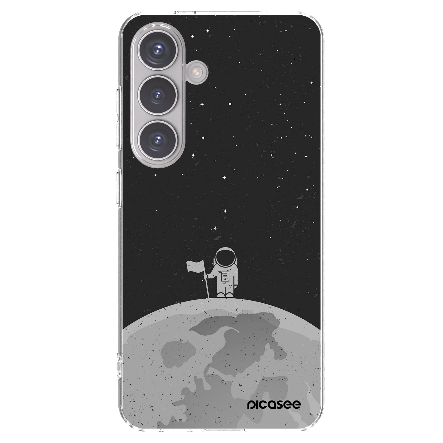 Picasee silikonový průhledný obal pro Samsung Galaxy S24 S921B 5G - Astronaut