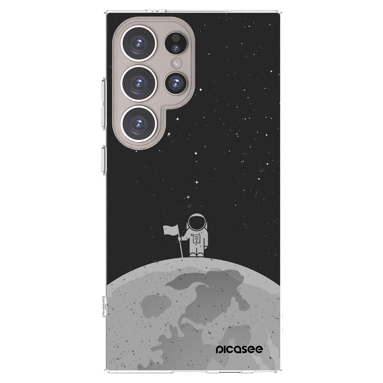 Picasee silikonový průhledný obal pro Samsung Galaxy S24 Ultra S928B 5G - Astronaut