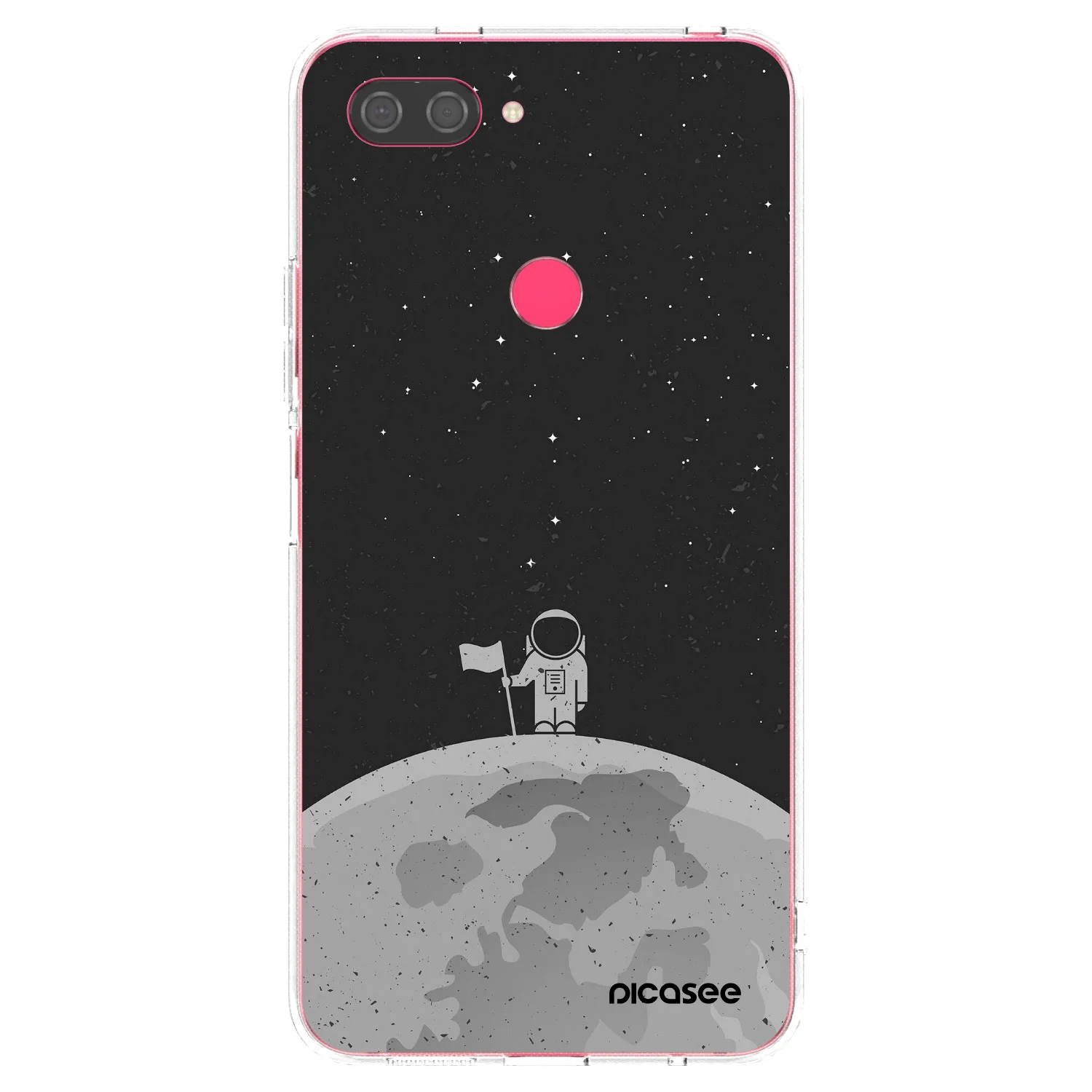 Picasee silikonový průhledný obal pro Xiaomi Mi 8 Lite - Astronaut