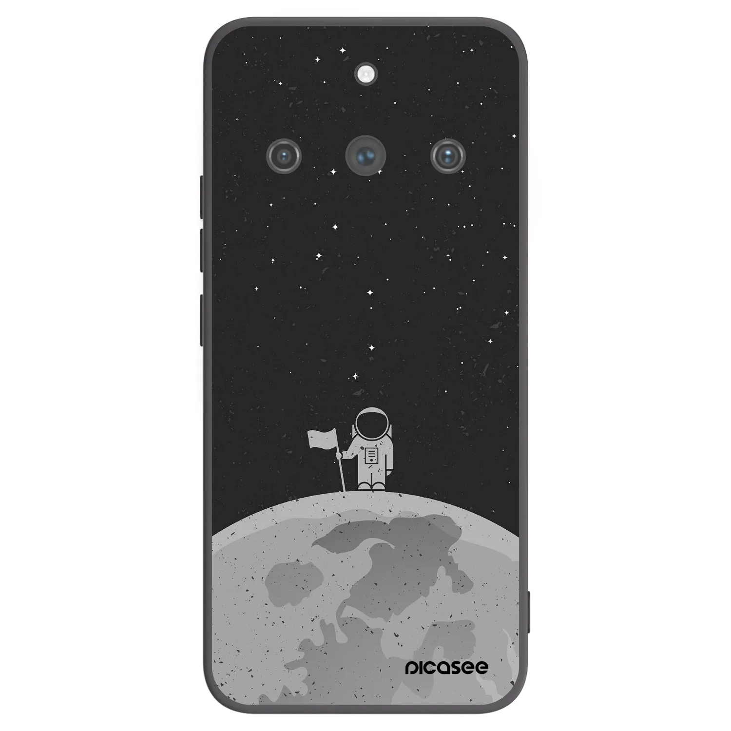 Picasee silikonový černý obal pro Realme 11 Pro+ - Astronaut