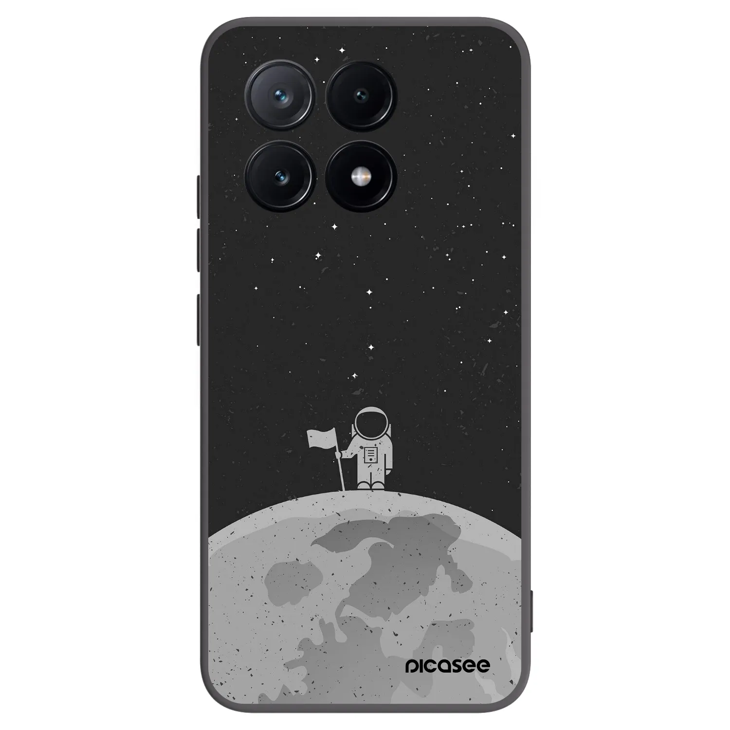 Picasee silikonový černý obal pro Xiaomi Poco X6 Pro - Astronaut