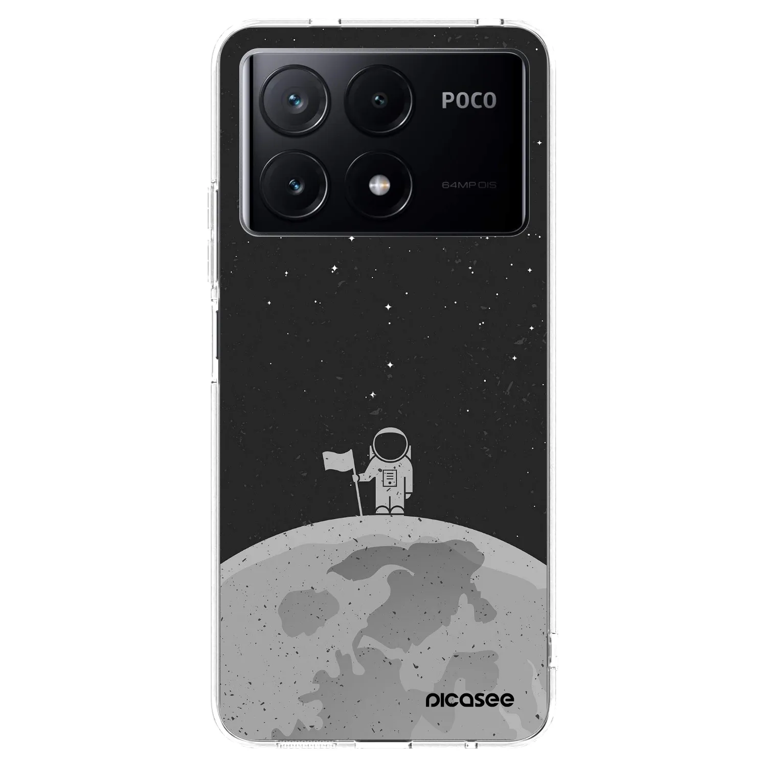 Picasee silikonový průhledný obal pro Xiaomi Poco X6 Pro - Astronaut