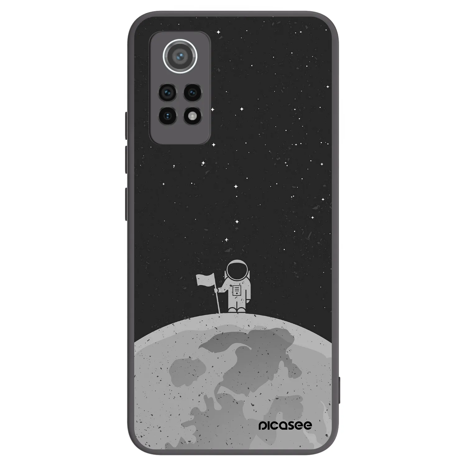 Picasee silikonový černý obal pro Xiaomi Redmi Note 12 Pro 4G - Astronaut