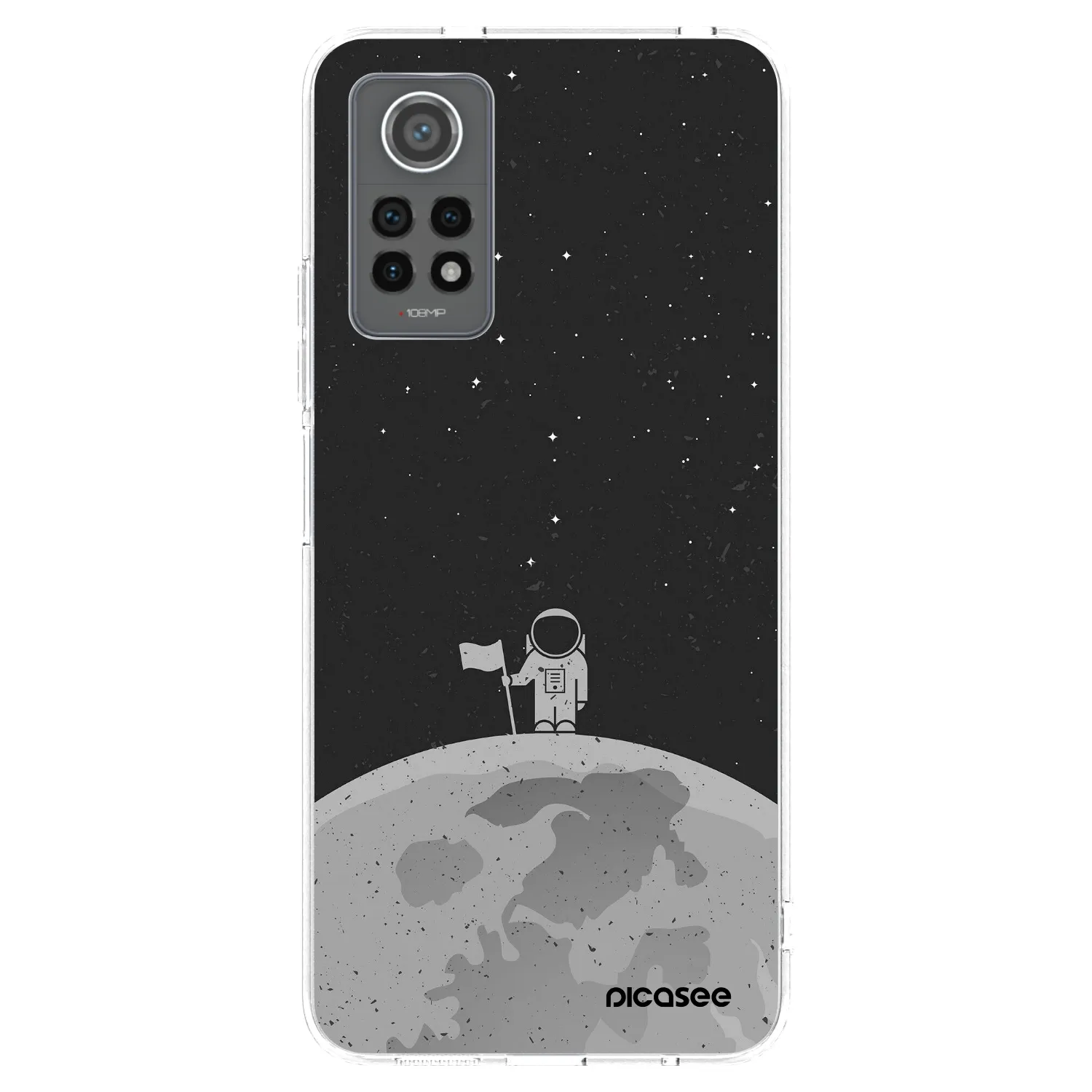 Picasee silikonový průhledný obal pro Xiaomi Redmi Note 12 Pro 4G - Astronaut