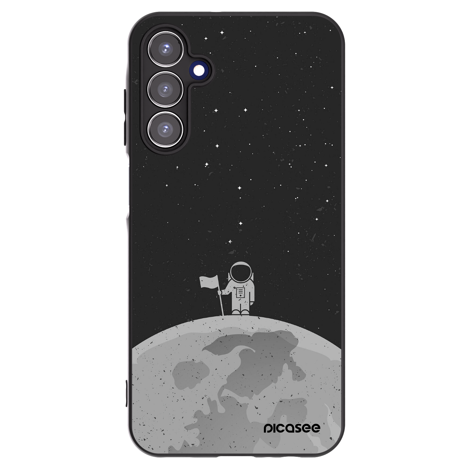 Picasee silikonový černý obal pro Samsung Galaxy A15 A155F 4G - Astronaut