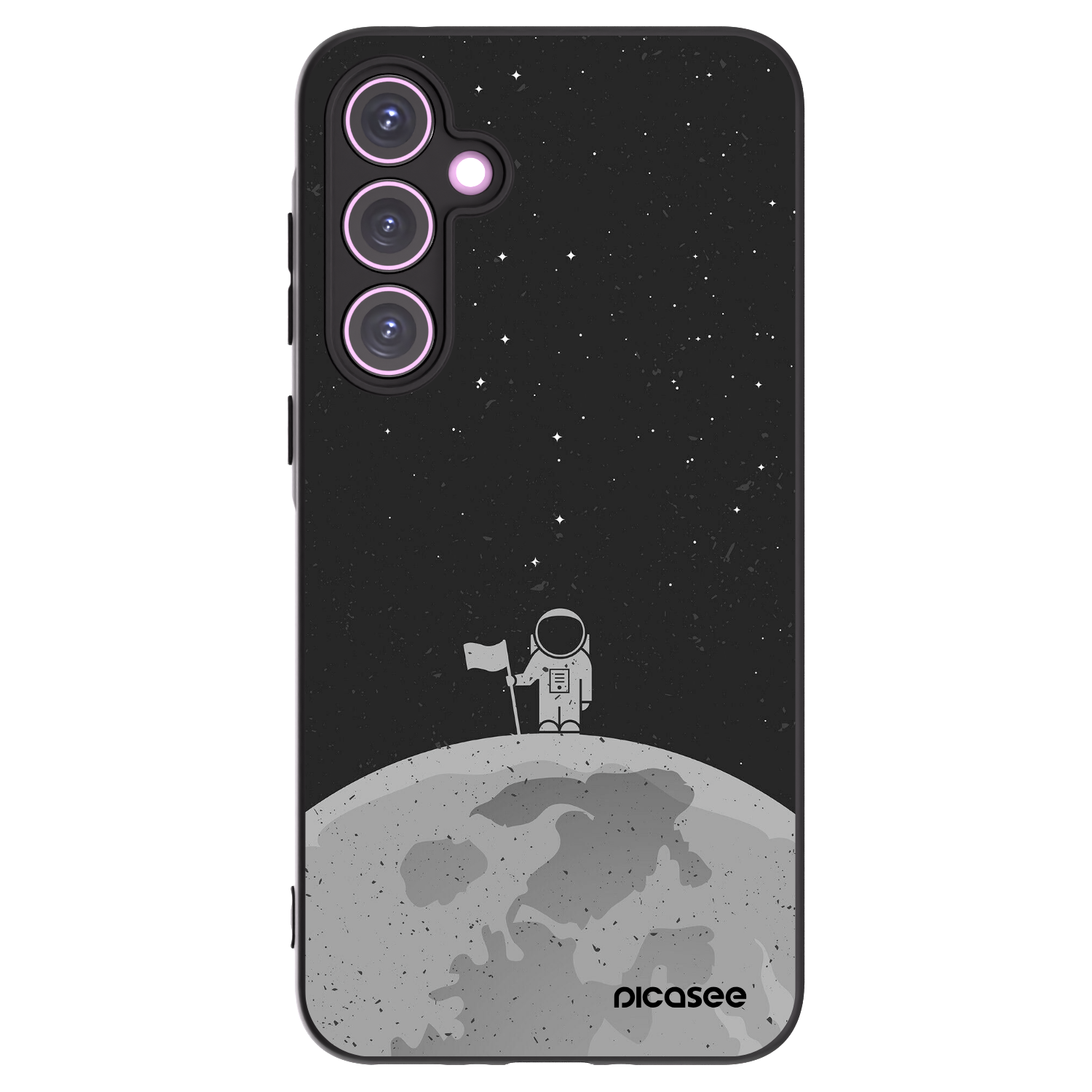 Picasee silikonový černý obal pro Samsung Galaxy A35 5G A356B - Astronaut