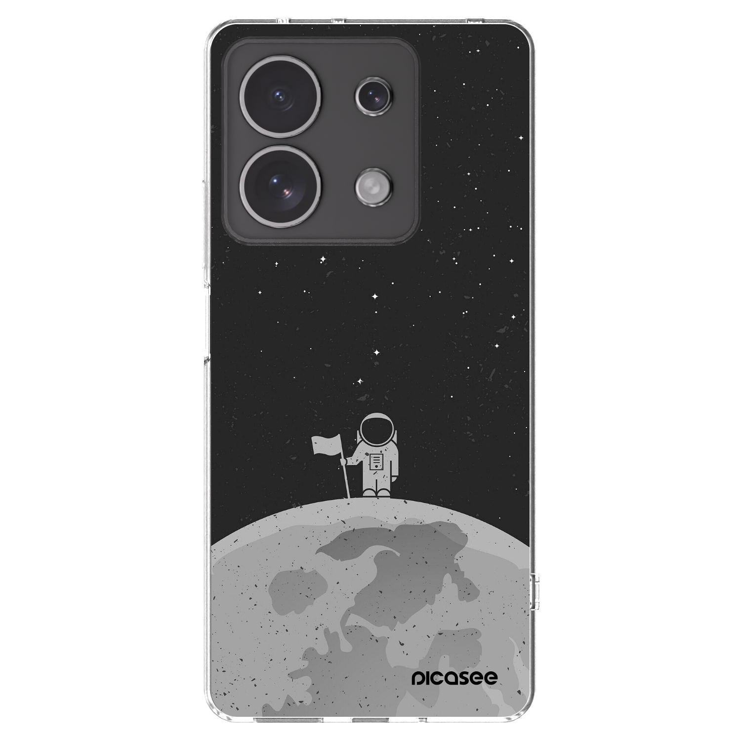 Picasee silikonový průhledný obal pro Xiaomi Redmi Note 13 4G - Astronaut