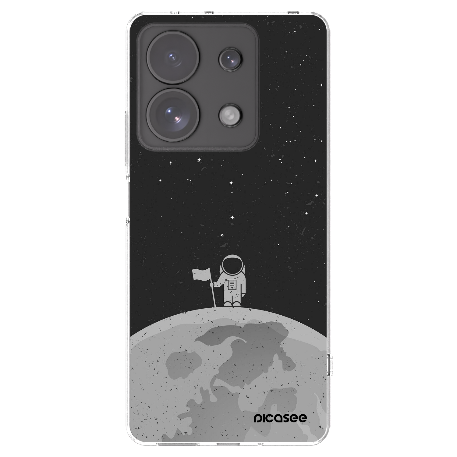 Picasee silikonový průhledný obal pro Xiaomi Redmi Note 13 Pro 4G - Astronaut